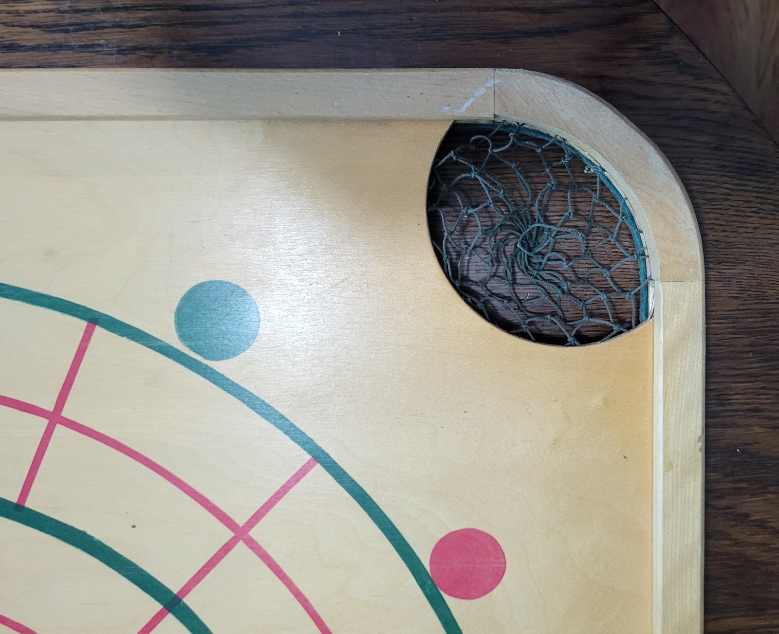 Vintage 1940`s Carrom Wood Game Board #85 ( no pieces )