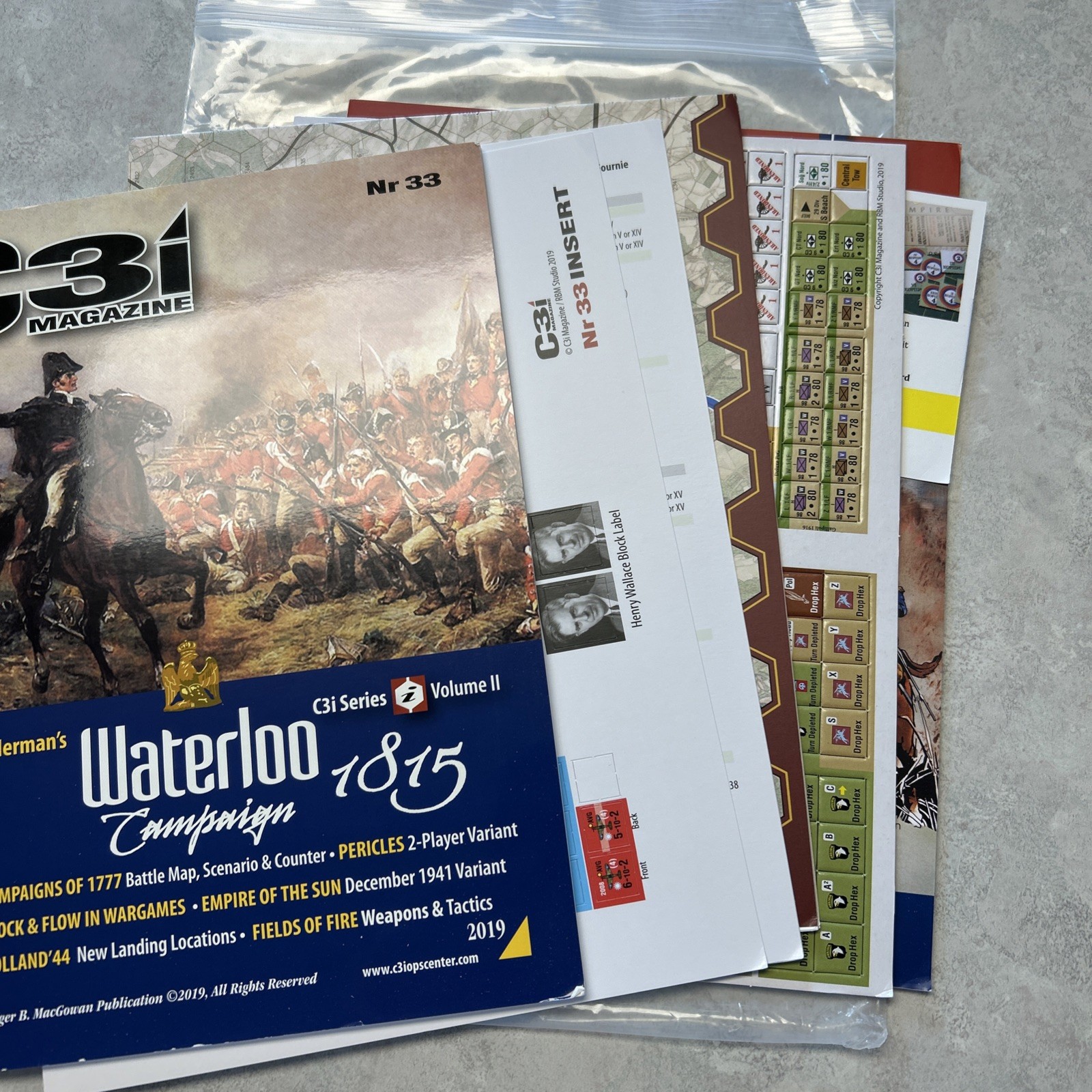 C3i Magazine Issue 33 Waterloo Campaign 1815 Mark Herman RBM Studio 2019