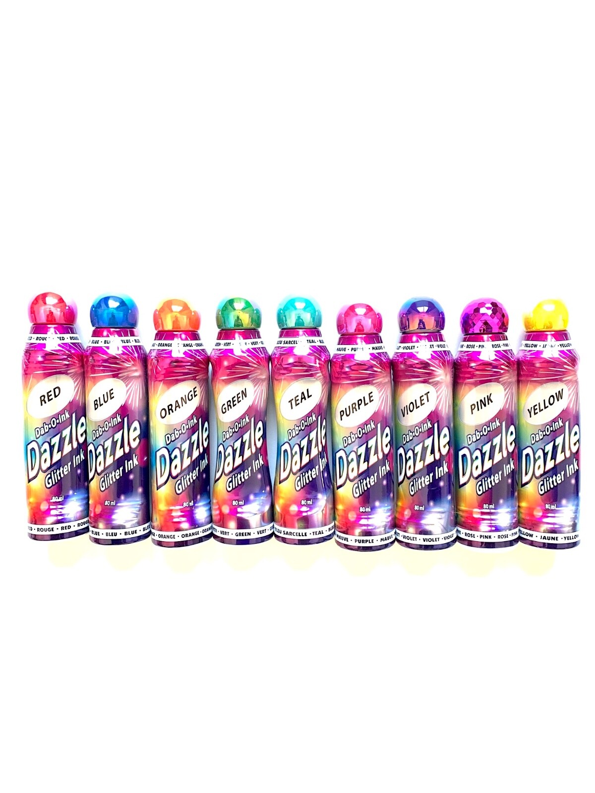 Bingo Daubers- Dazzle 3oz- Set of 9 Daubers- One Of Each Color