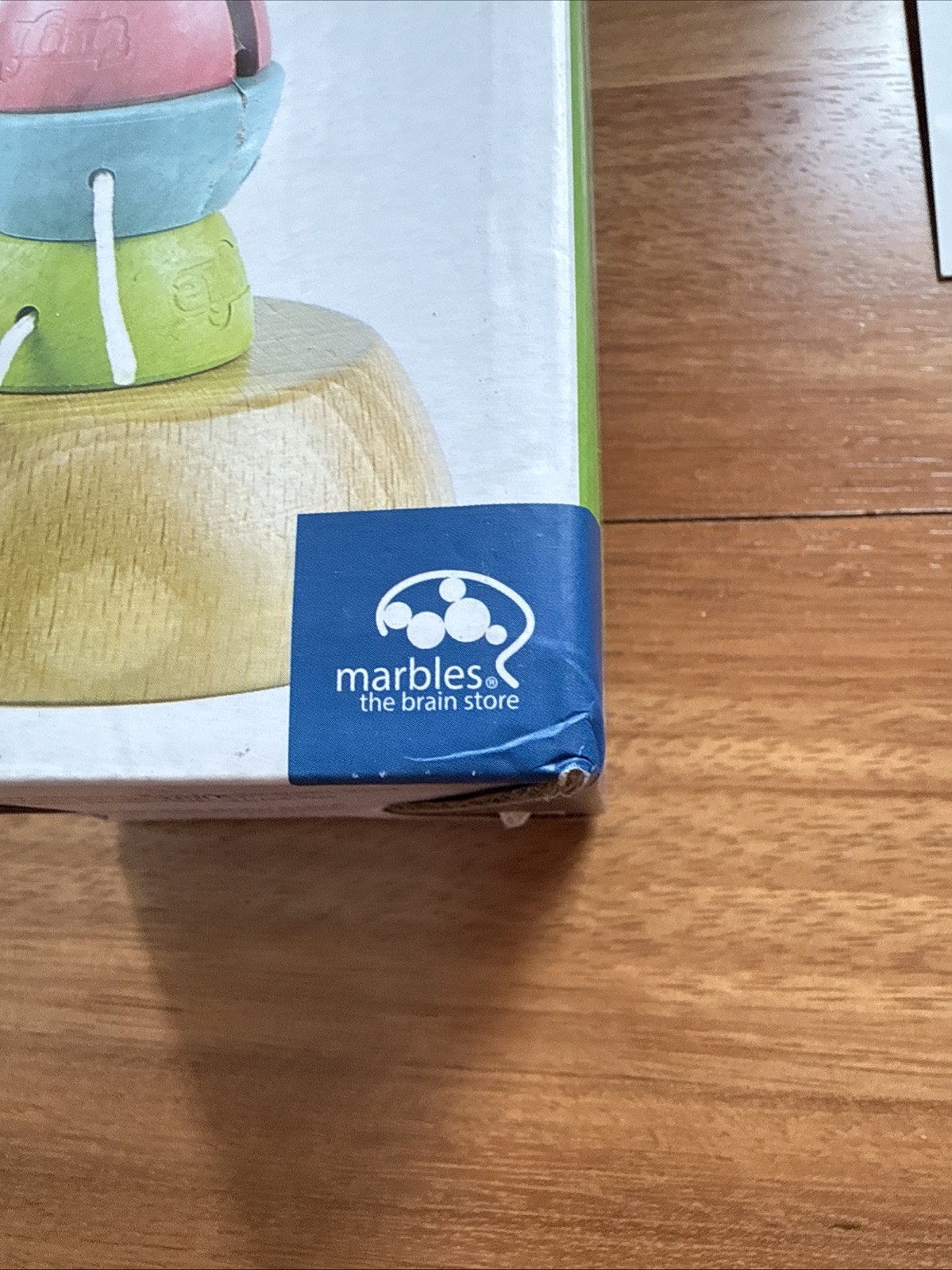 Tugged Don’t Topple The Tower Wooden Game by Marbles Brain Workshop EUC