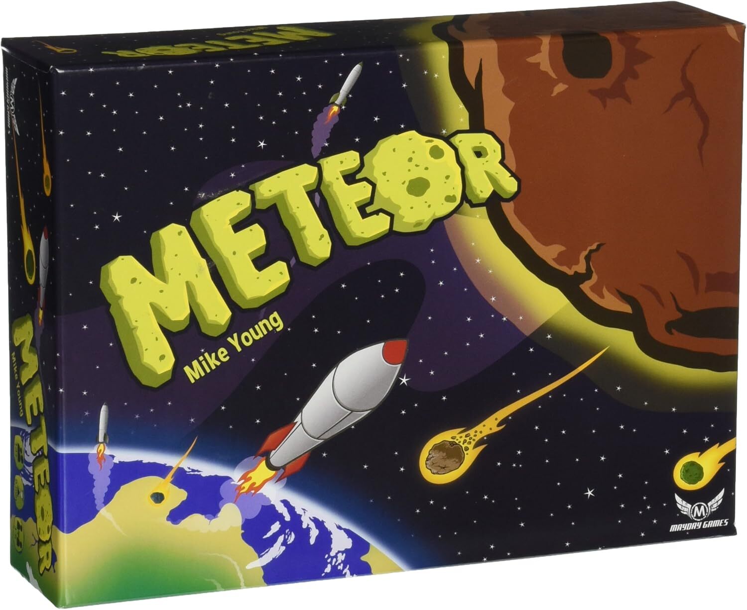 METEOR Board Game by Mike Young – Mayday Games New – See photos shelf wear