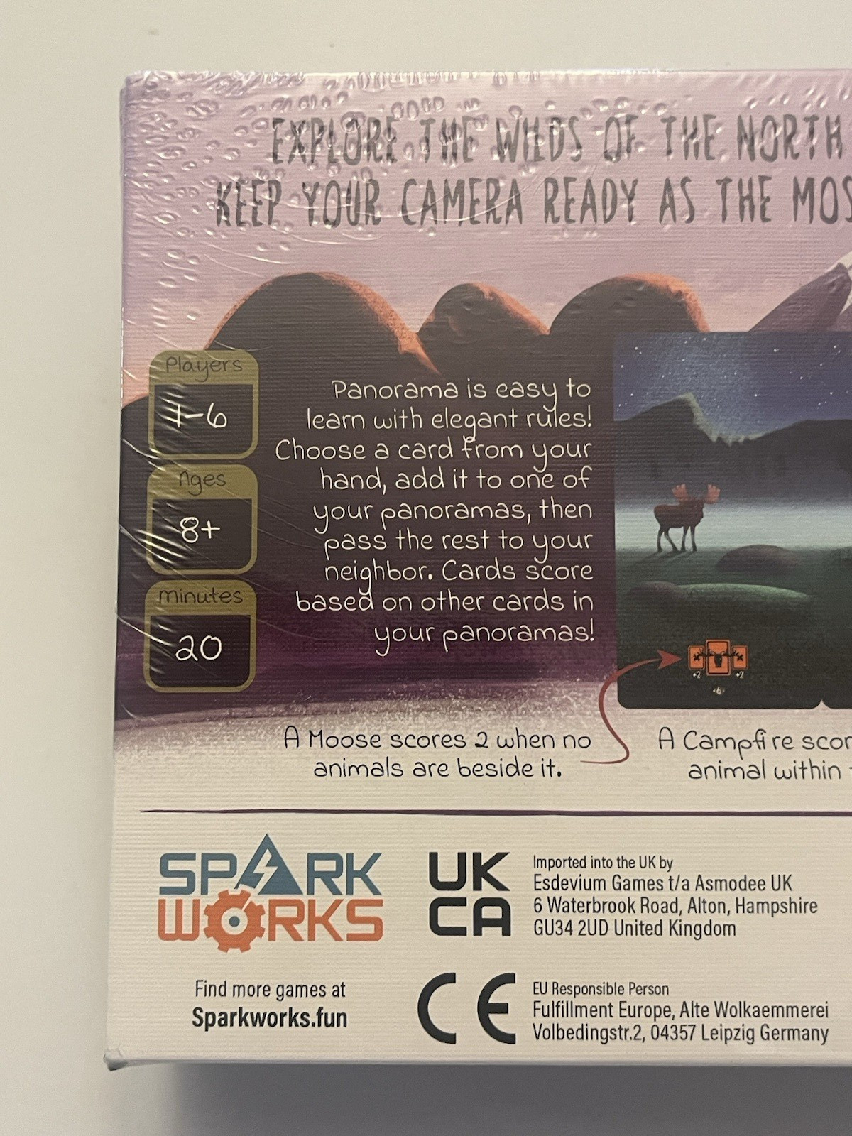 Panorama 2021 Spark Works Board game NIB 1-6 Players Ages 8+ 20 Min games 