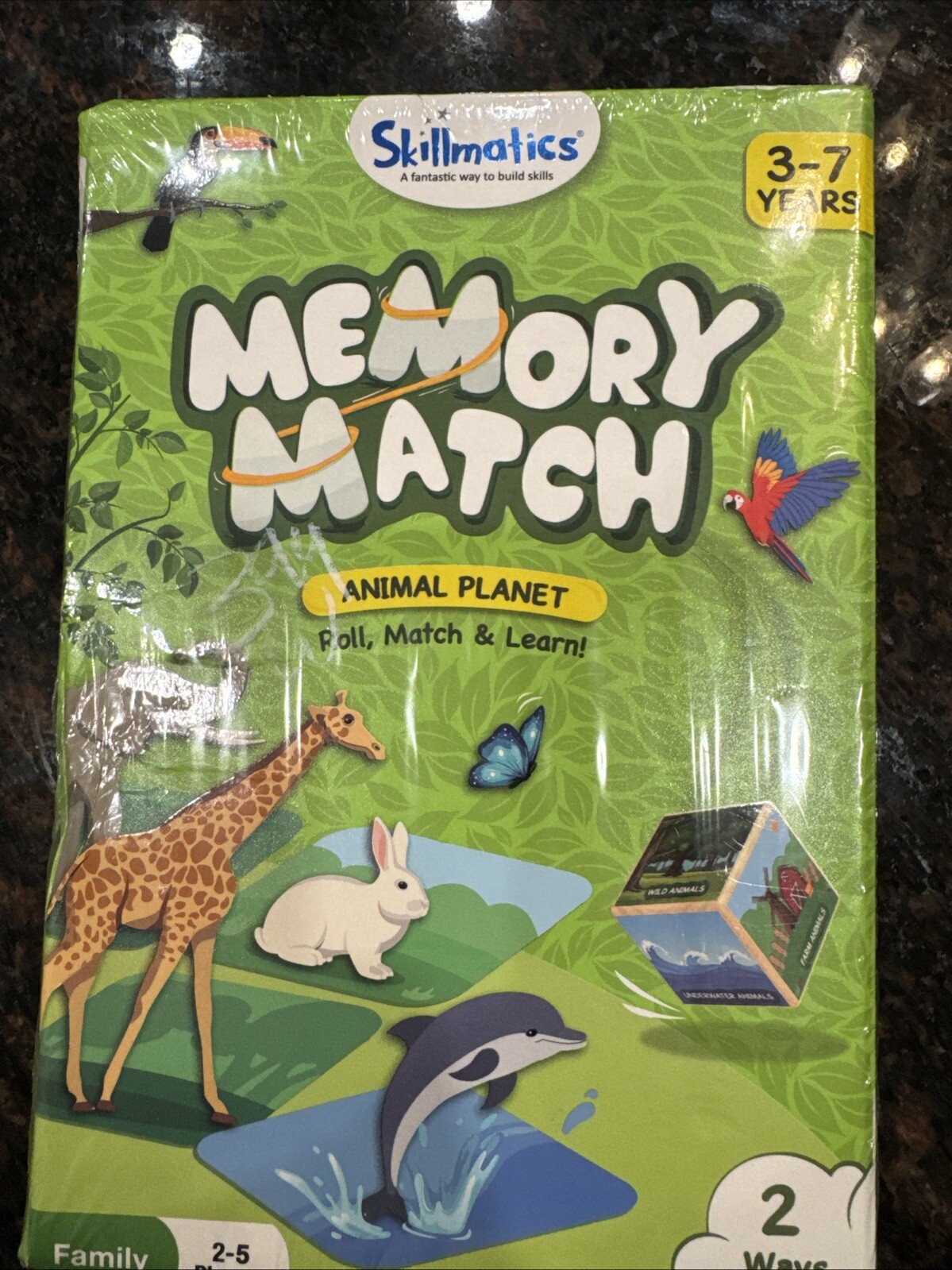 Skillmatics Board Game – Memory Match Animal Planet Fun & Fast 3-7 Years NIB