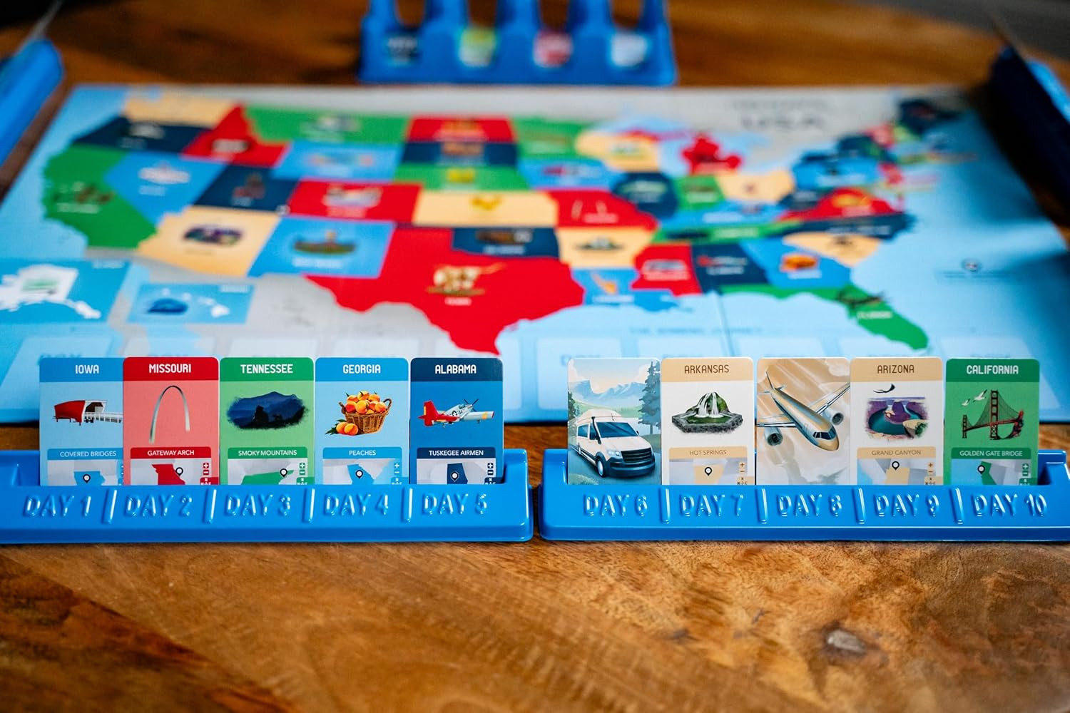 10 Days in the USA | Family Road Trip Board Game for All Ages | Designed by Alan
