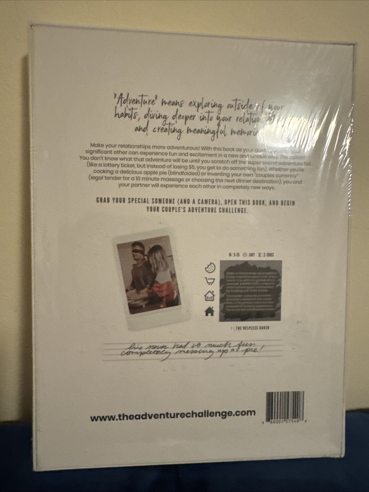 The Adventure Challenge COUPLES Edition Game Fun Photo Album New in Box