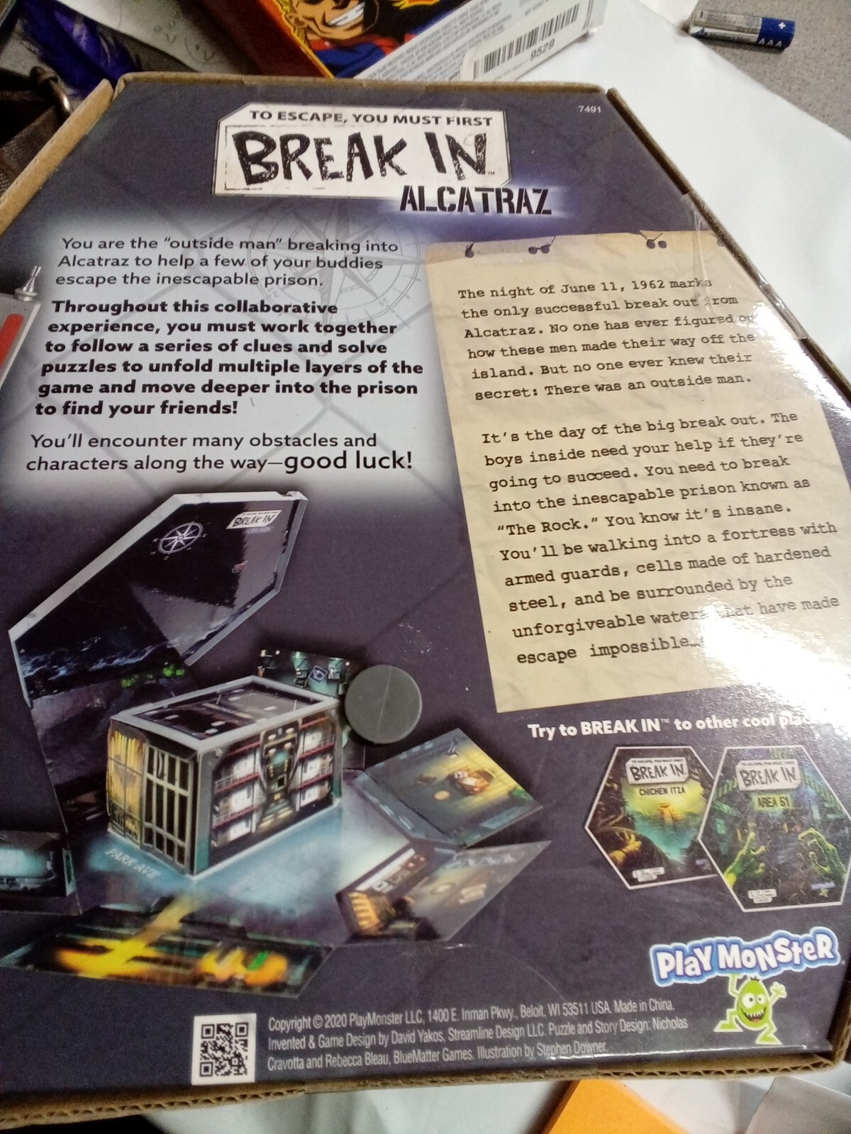 Break In Alcatraz Game Playmonster Games Strategy Puzzle Ages 10+ | 1-6 players