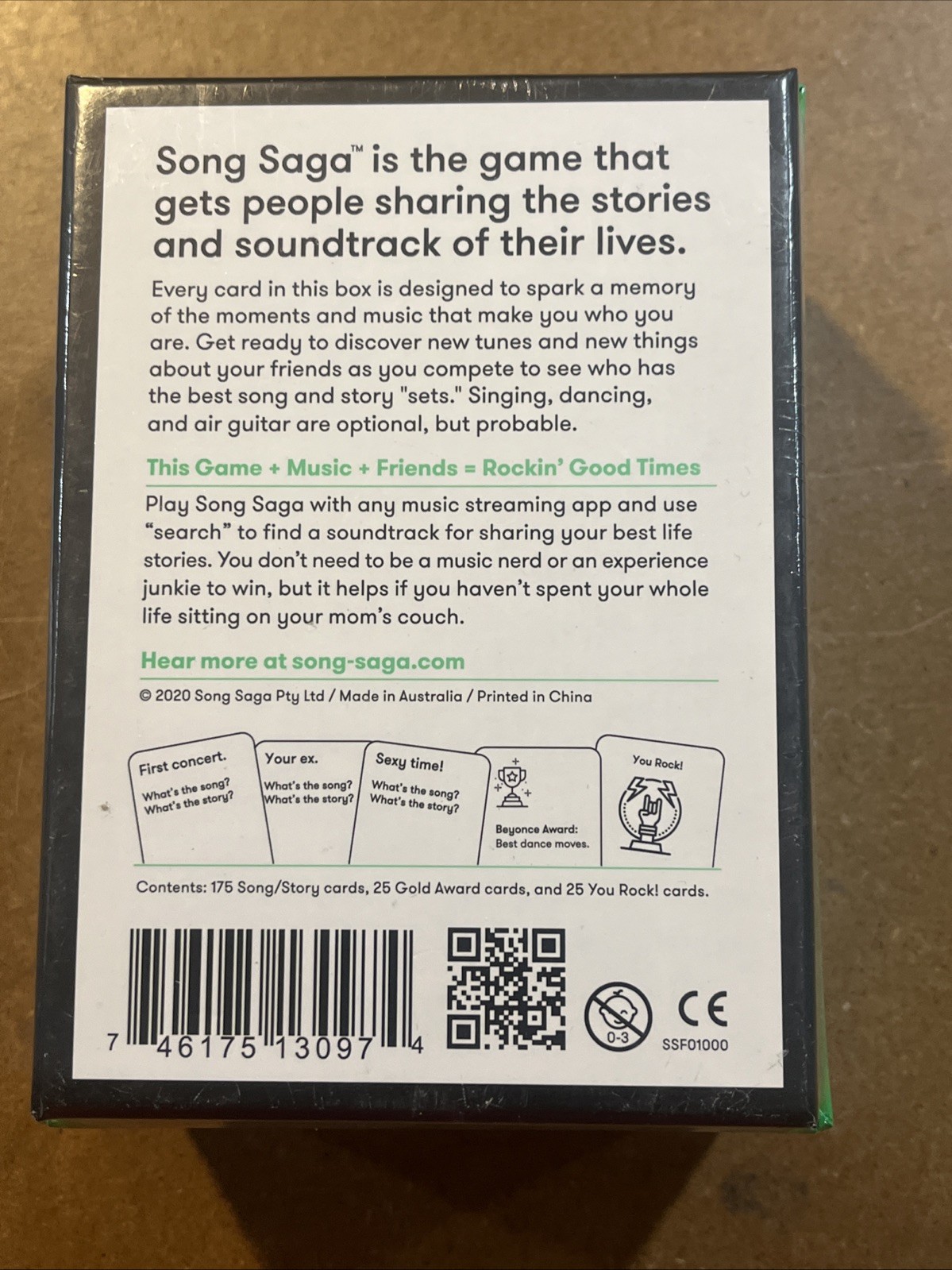 Song Saga Music and Stories Card Game Storytelling Ice-Breaker Share New Sealed