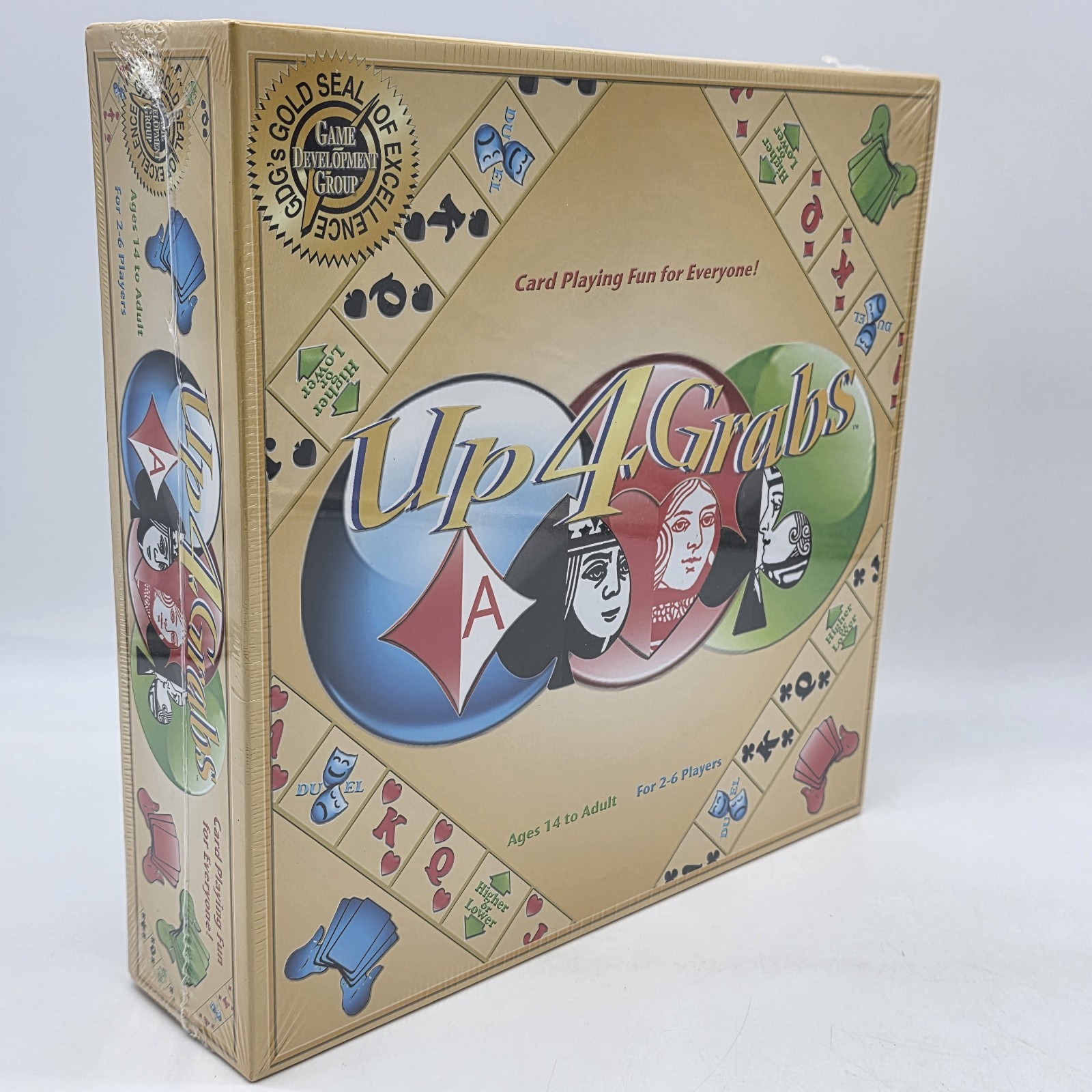 Up 4 Grabs Board Game GDG Games 2013 Card And Board Game Ages 14+ Sealed