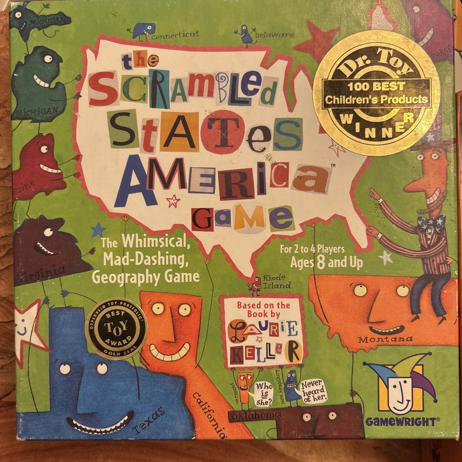 Scrambled States of America Game Geography 100% Complete Nice Condition