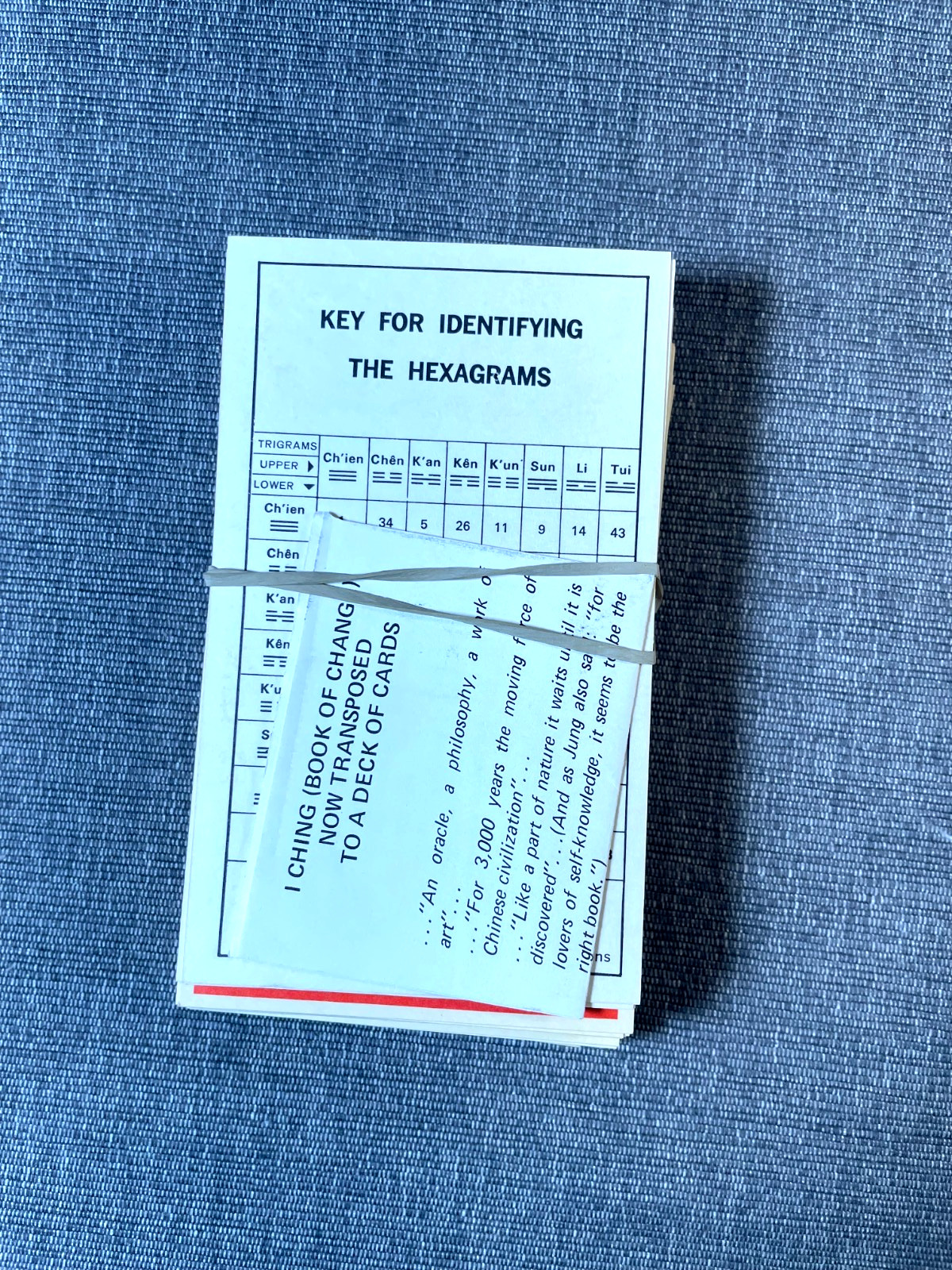 I Ching Cards Complete Boxed Set 1971 Vintage I Ching Productions Made in USA