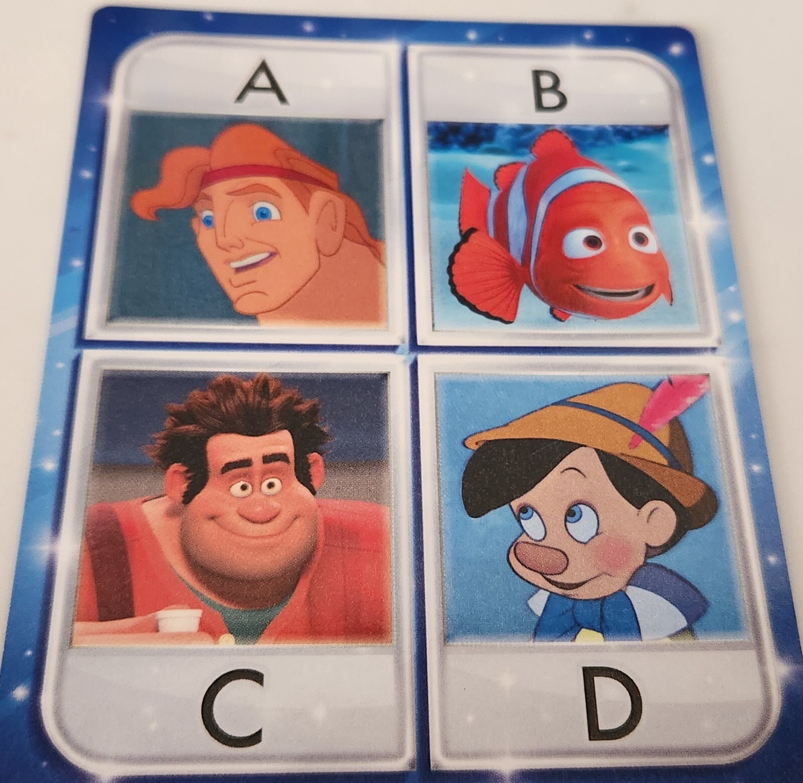 Disney PICTOPIA Trivia Family Board Game w/ Instructions COMPLETE Never used