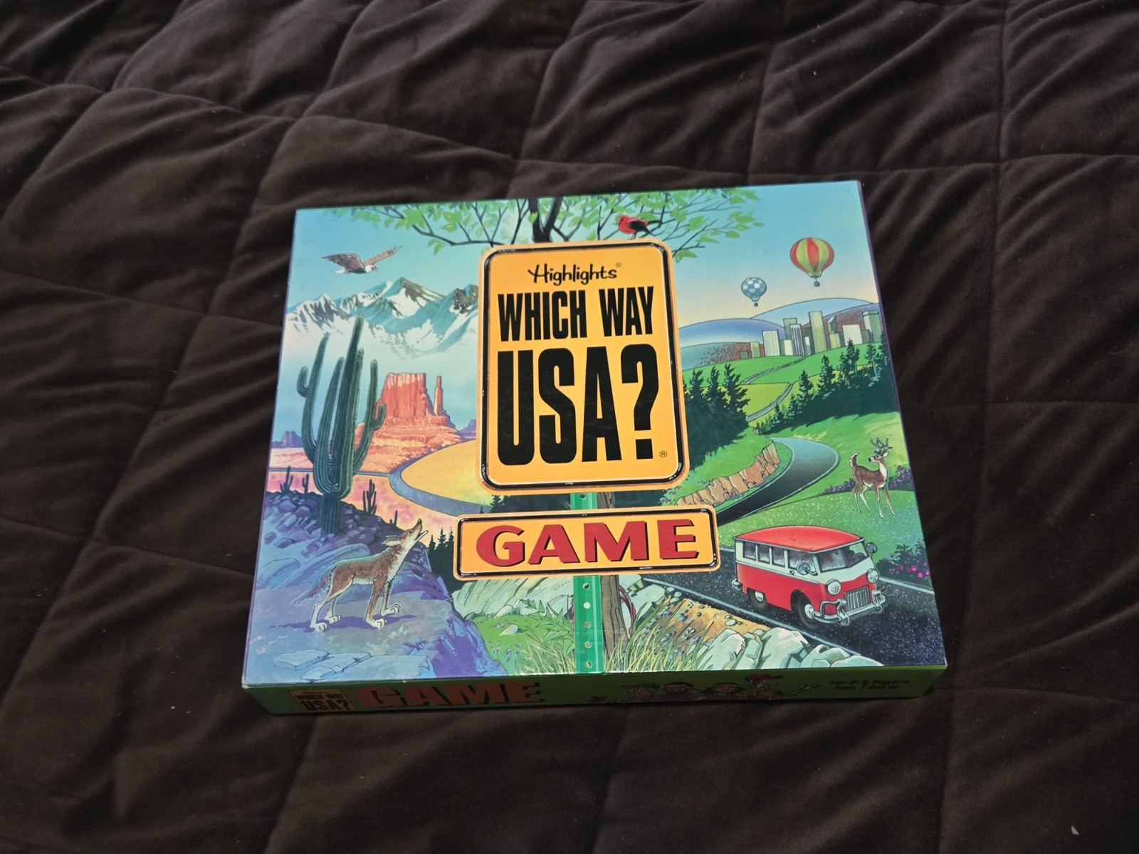 VTG Highlights Which Way USA? Board Game Complete Children’s Kids Family