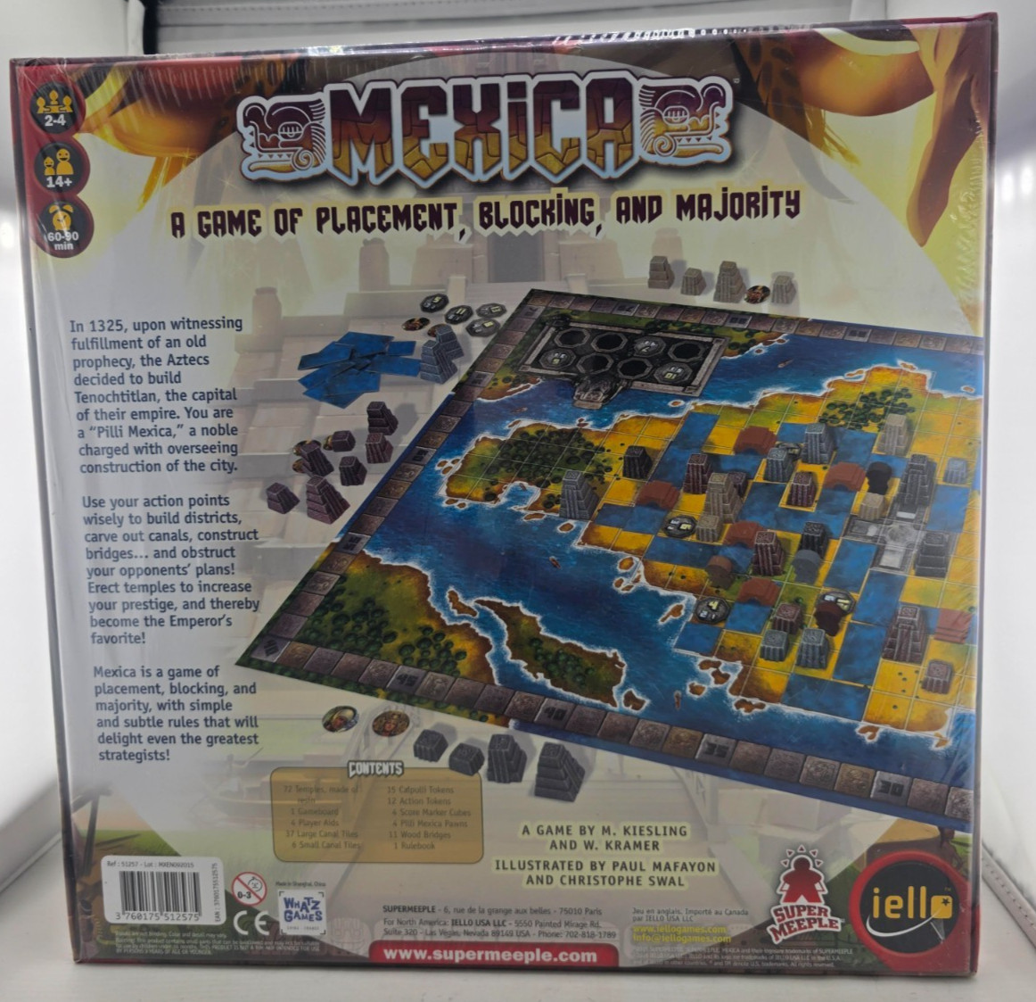 IELLO Mexica Board Game brand new , Very Enjoyable game to play see pic : )
