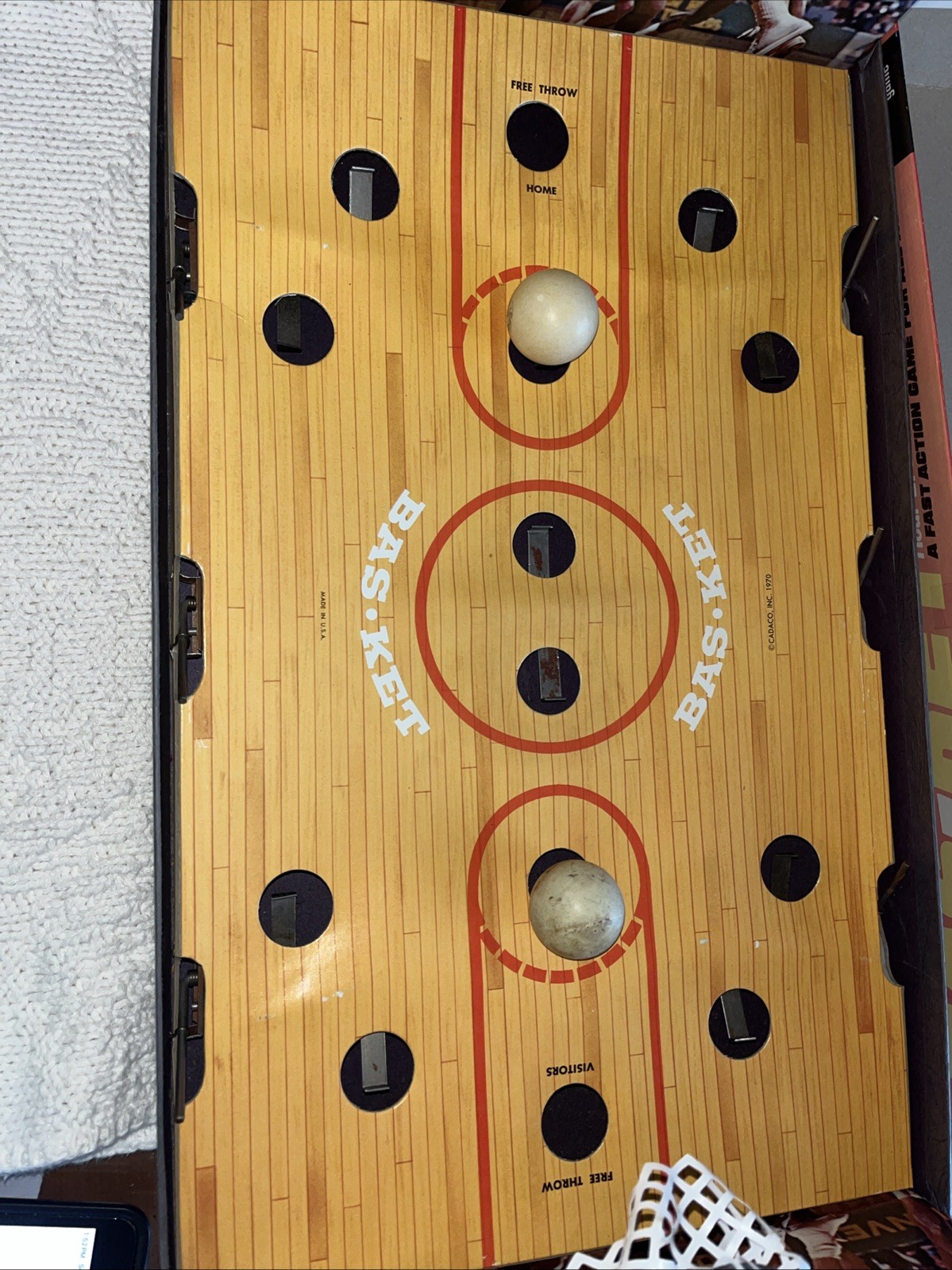 Vtge Cadaco Game : 1969 BAS-KET Basketball , USA, No 165 Good Cond