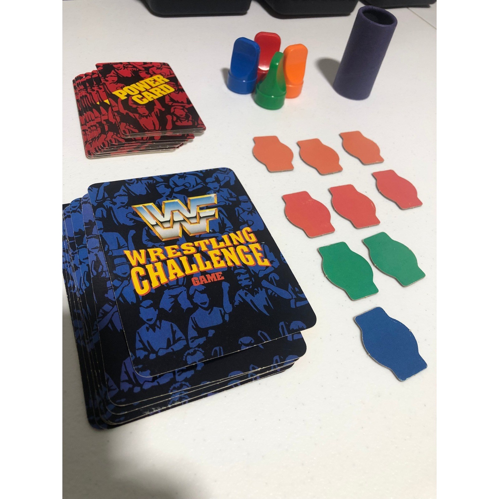 Vintage 1990 WWF Wrestling Challenge Board Game Milton Bradley