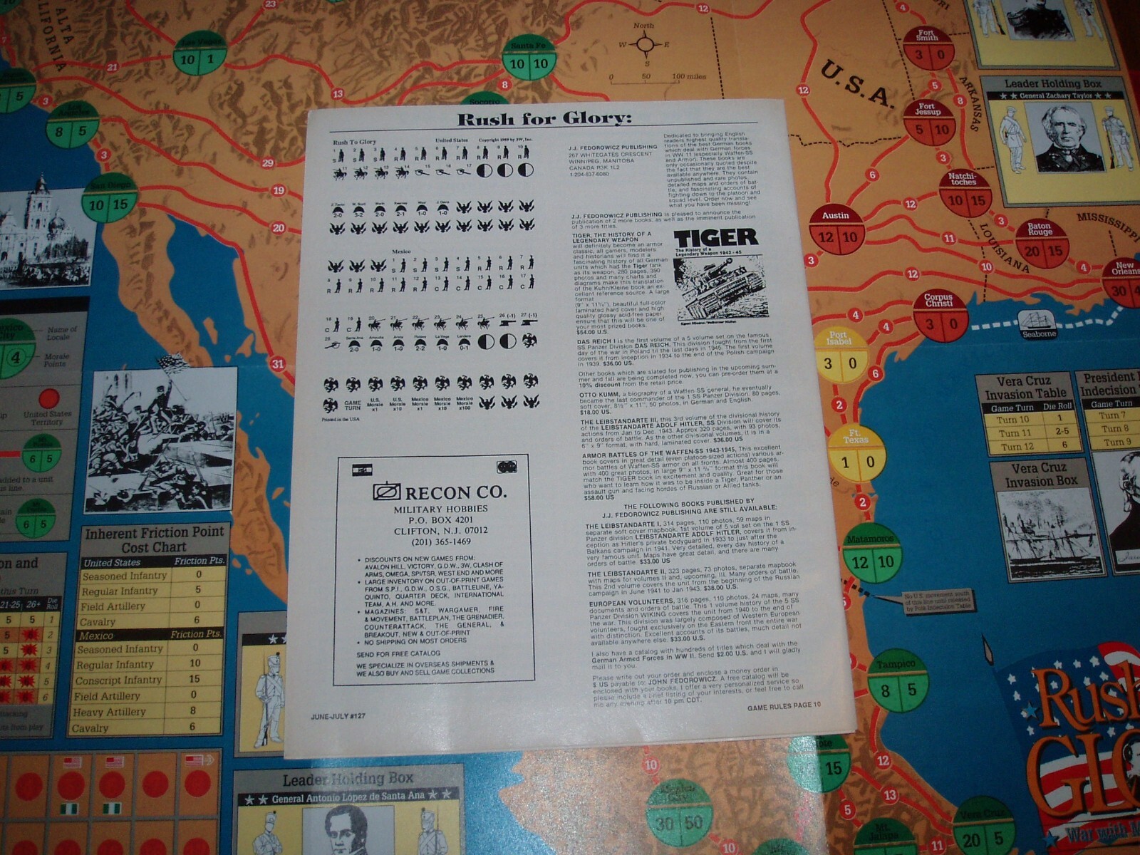 Mexican War 1846-47 Rush for Glory S&T 127 Strategy&Tactics SPI Collector Copy