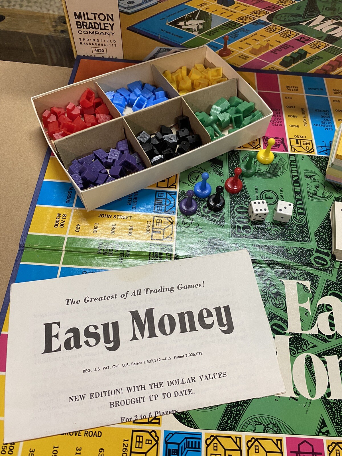 Milton Bradley Easy Money Board Game 1974 Complete In Box Never Played