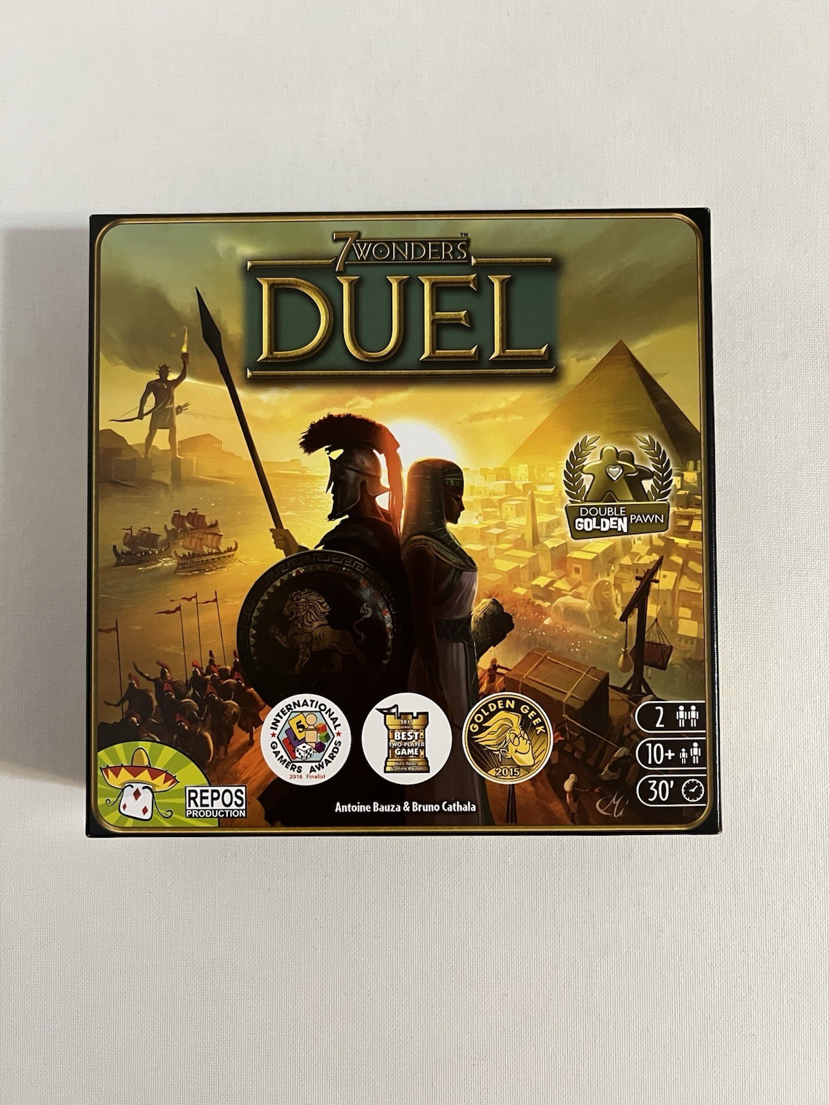 Barely Used 2Player Board Game Lot Sail 7 Wonders Duel Curious Cargo Onirim Doom