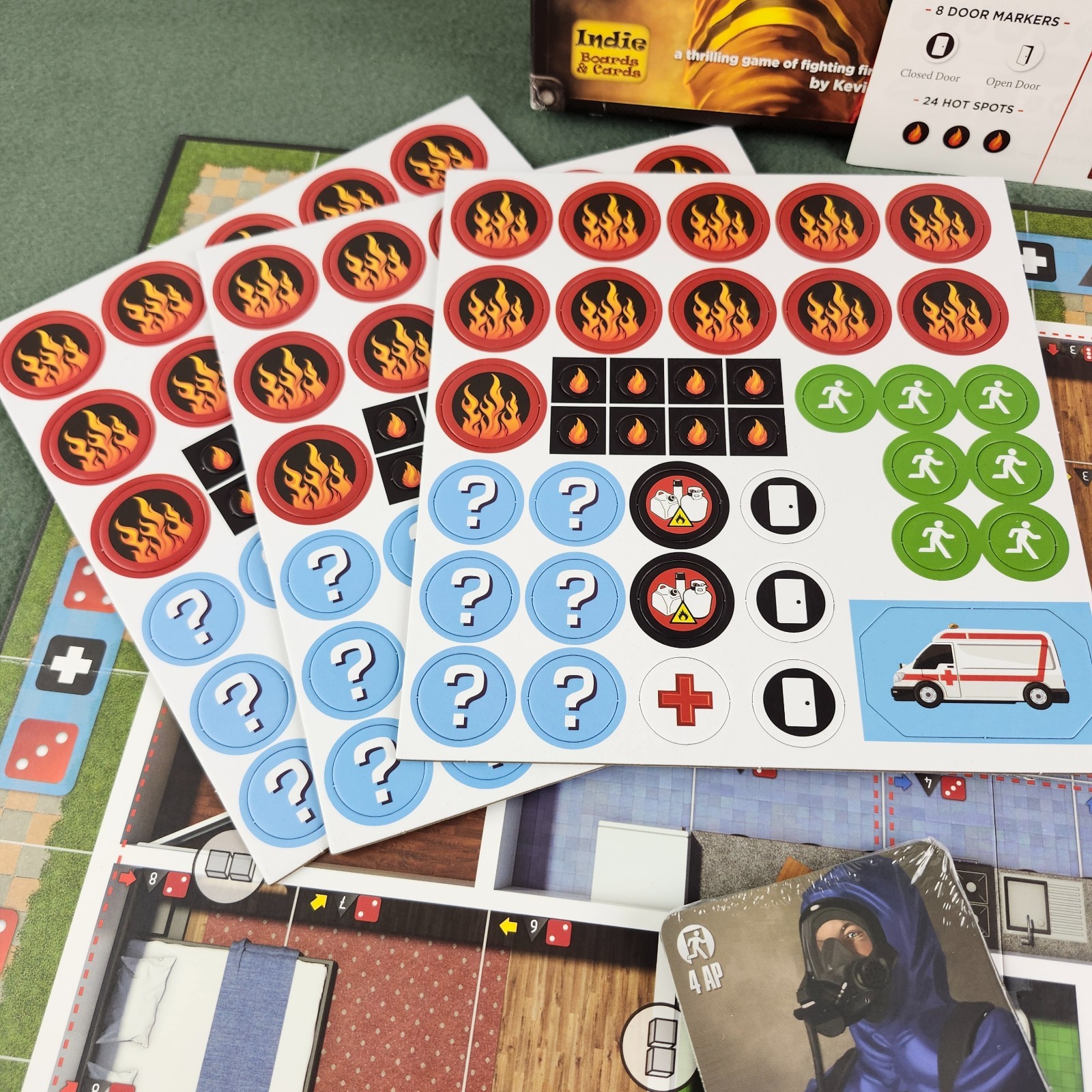 Flash Point Fire Rescue Board Game 2011 Indie Boards & Cards Complete Sealed