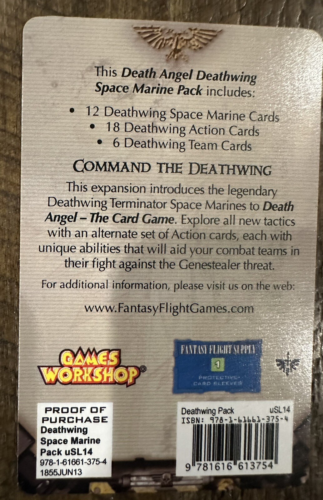 space hulk death angel card game +3 Exp Deathwing, Mission 1, Tyranid Complete