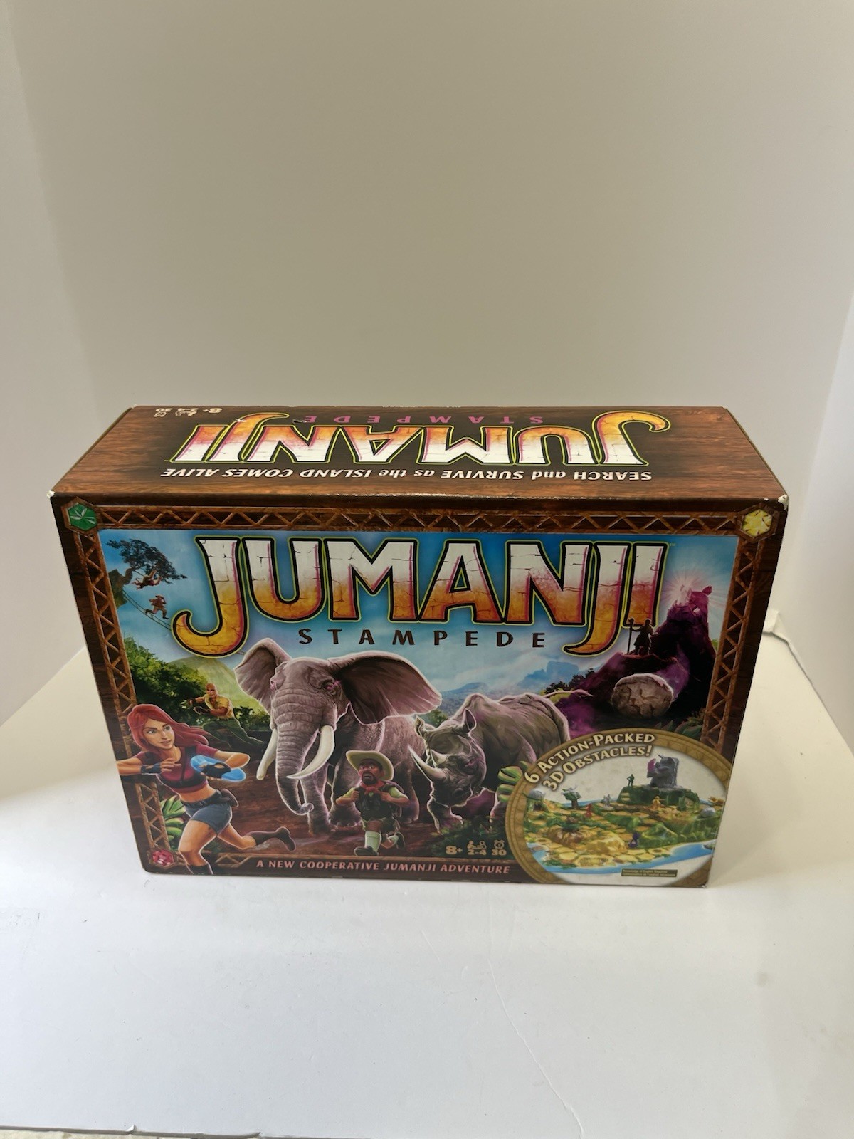 Jumanji Stampede Cooperative Board Game, 3D Adventure Game, Family Game NEW