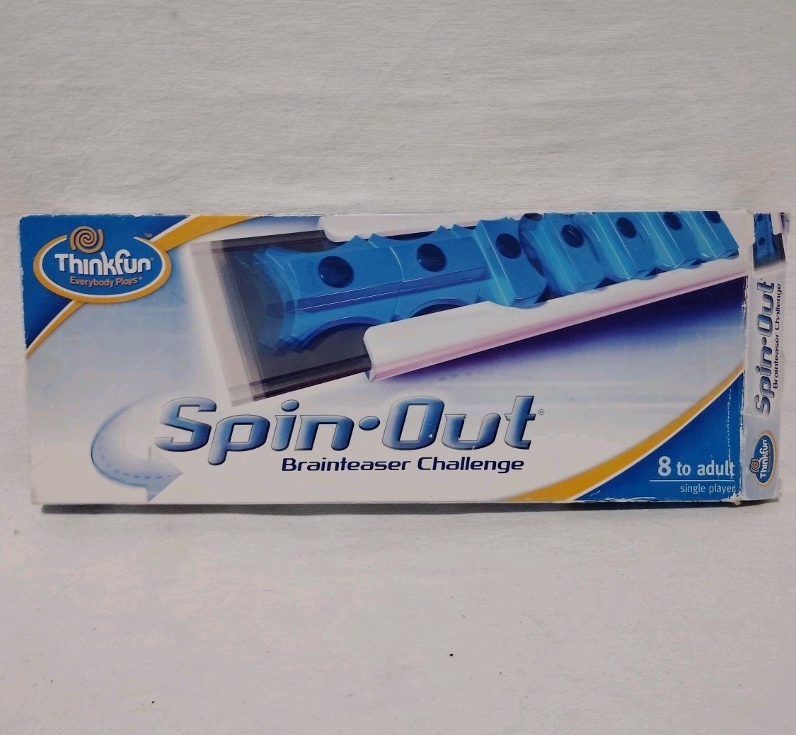 ThinkFun Spin Out Brainteaser Challenge Game Single Player 2005 With Box