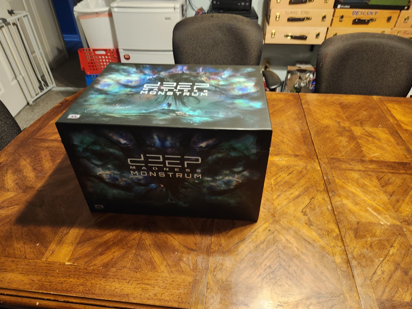 Deep Madness, 5 expansions, 2 miniature packs Profundum and Monstrum boxes