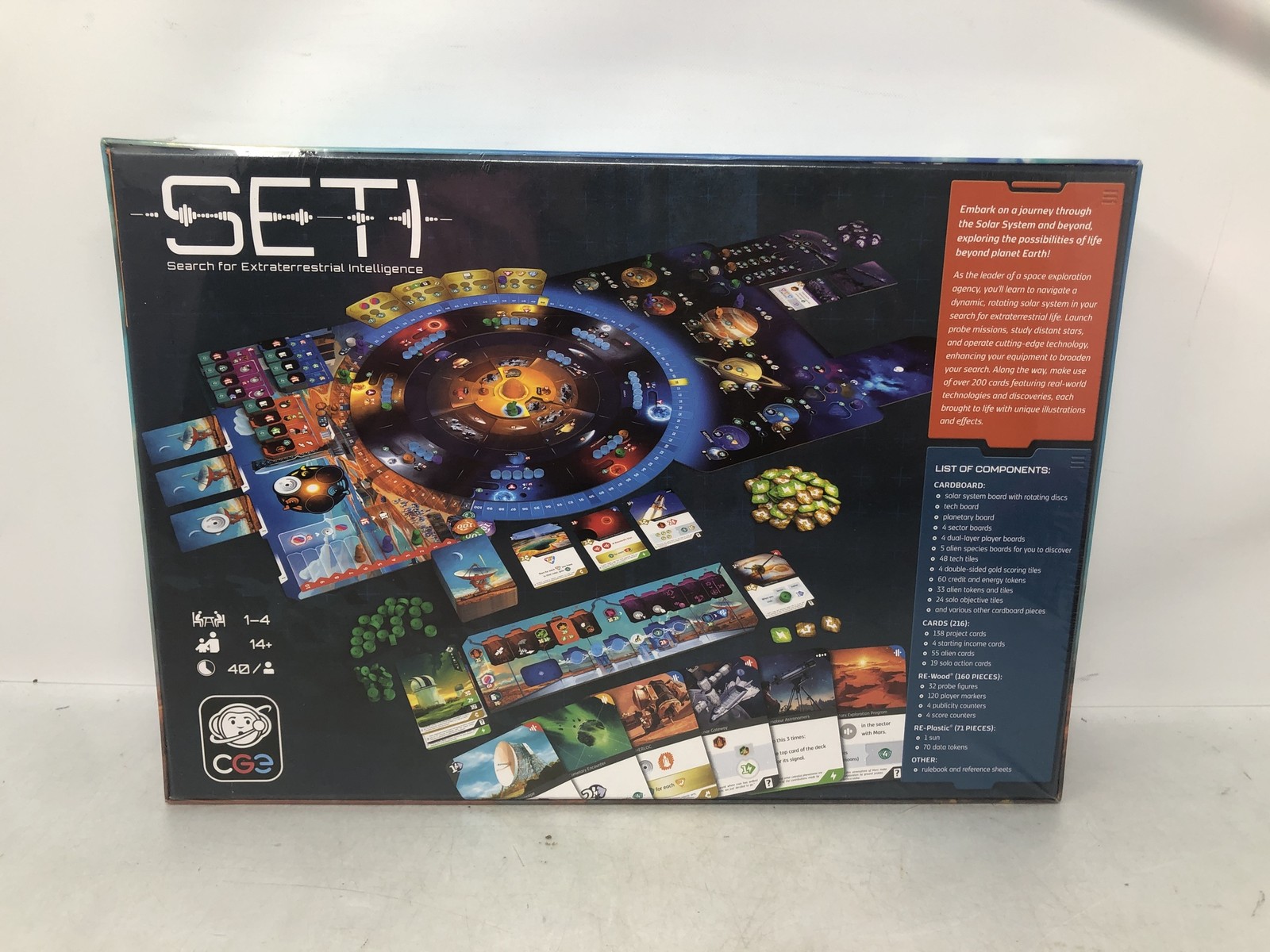 SETI Search for Extraterrestrial Intelligence Board Game CGE