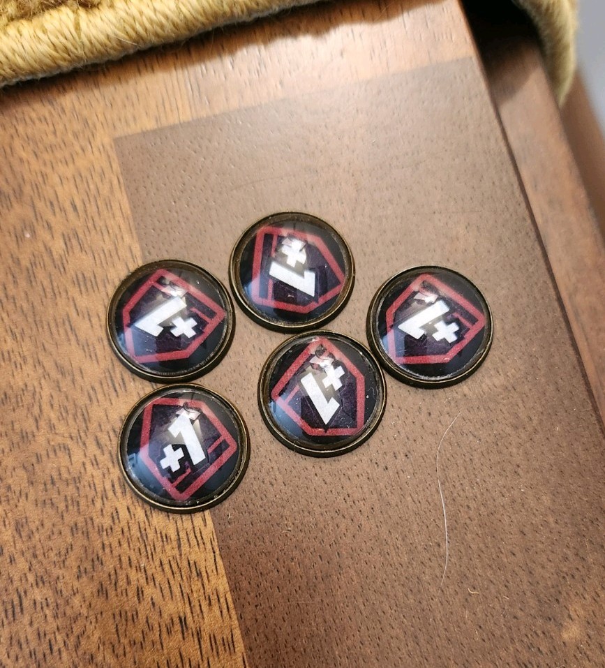 Marvel Champions LCG Lot Of Metal & Glass Tokens Premium Game Accessories