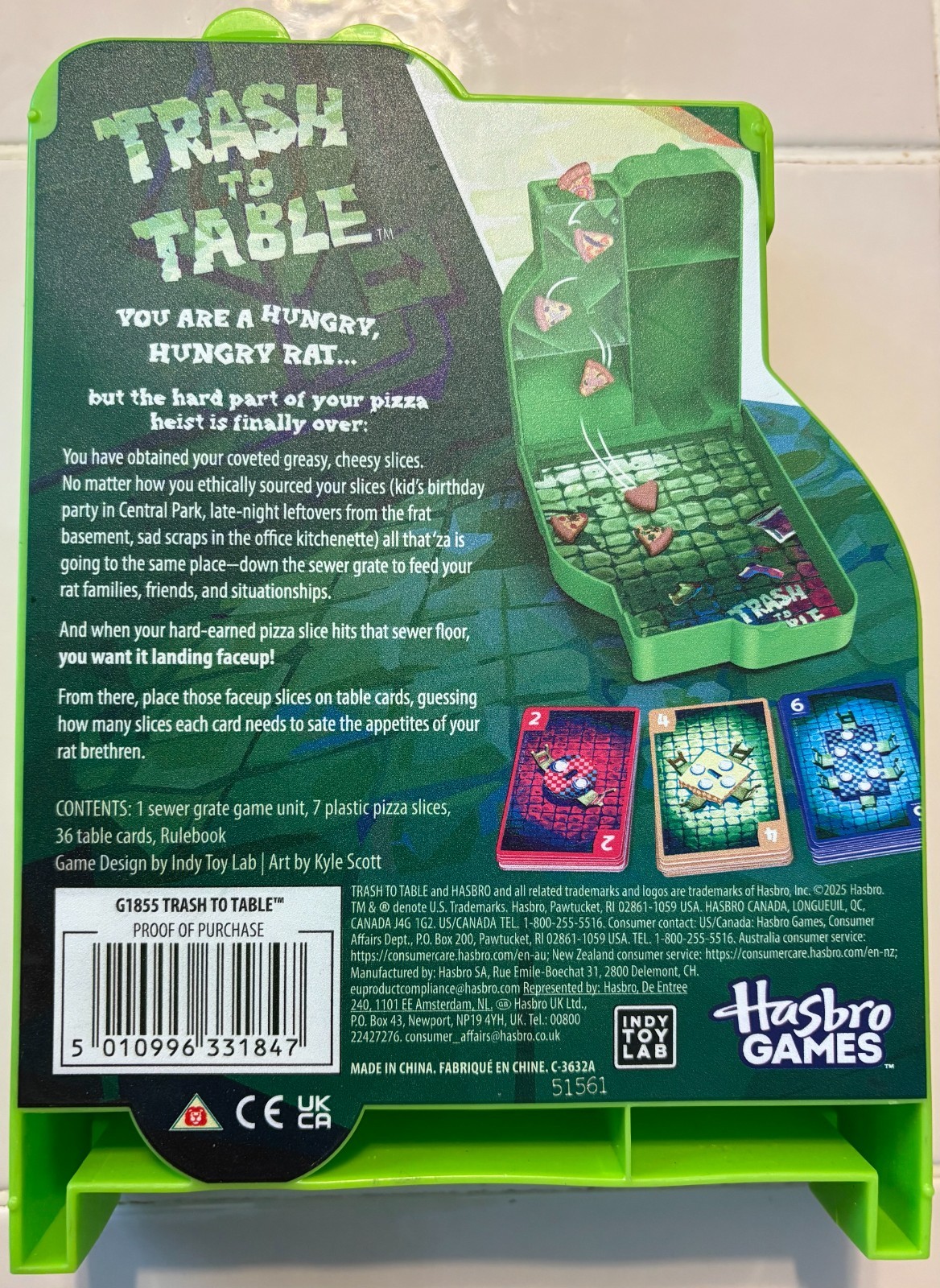 Trash to Table “Bet Your Dinner On It” Hasbro Games Age 8 Up-Brand New