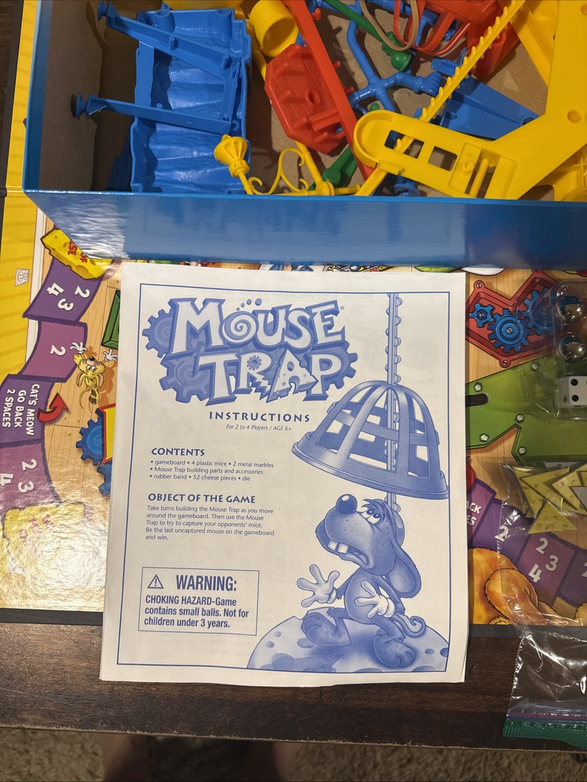 2005 Mouse Trap Milton Bradley Classic Board Game Kids Family Complete