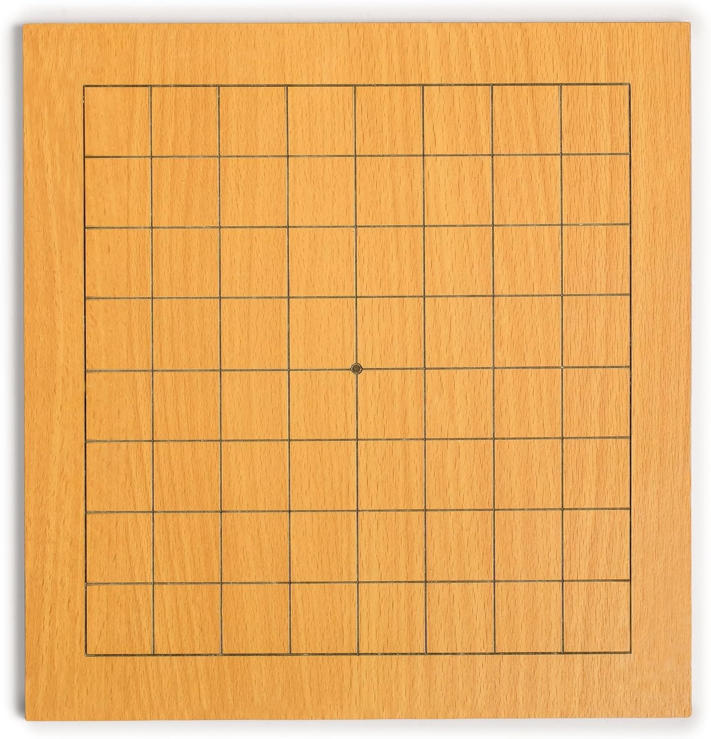 Beechwood Veneer 0.4-Inch Etched Beginner’S 9X9 Go Game Set Board with Single Co
