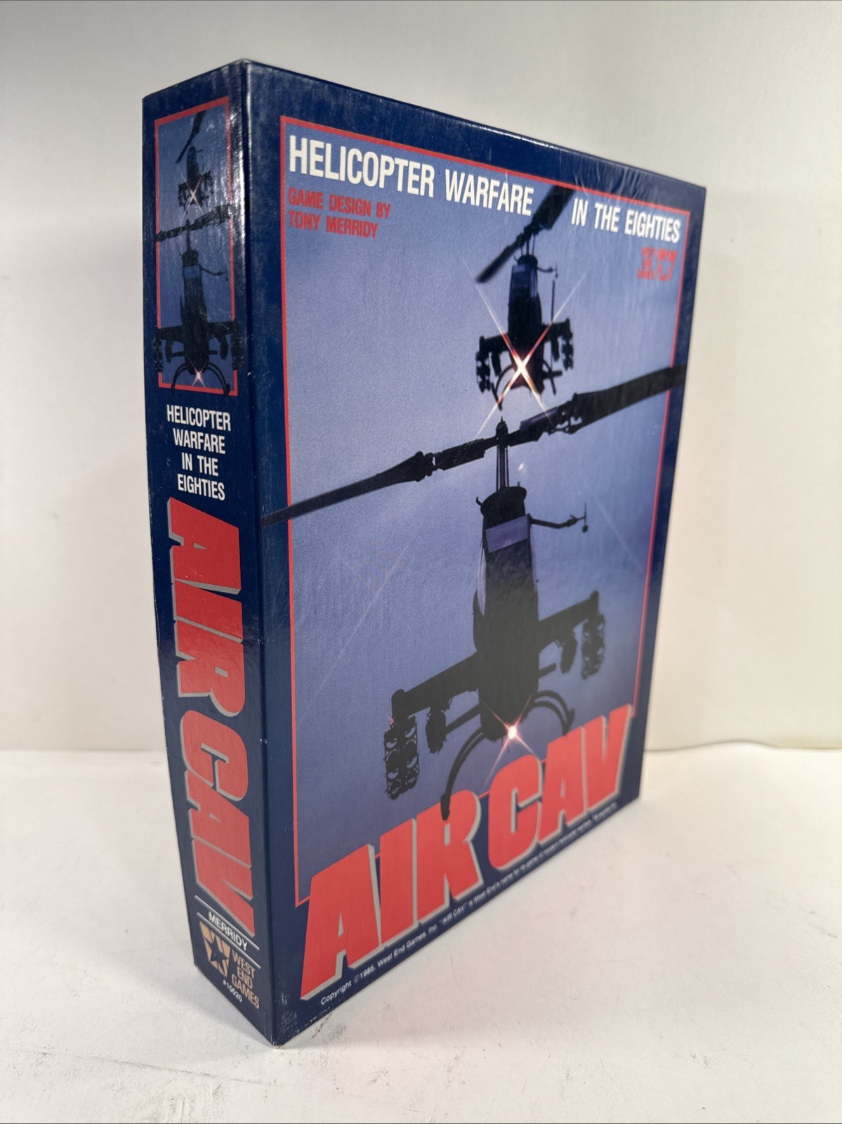 AIR CAV Board Game West End Games Helicopter Warfare In The Eighties 1985 Vtg