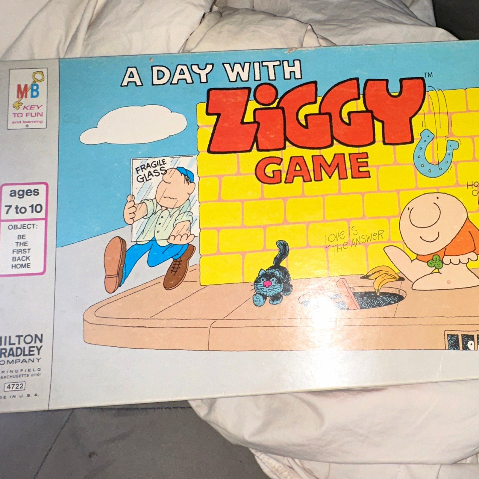 Milton Bradley A Day with Ziggy Board Game MPN 4172 2 Players Ages 7-10