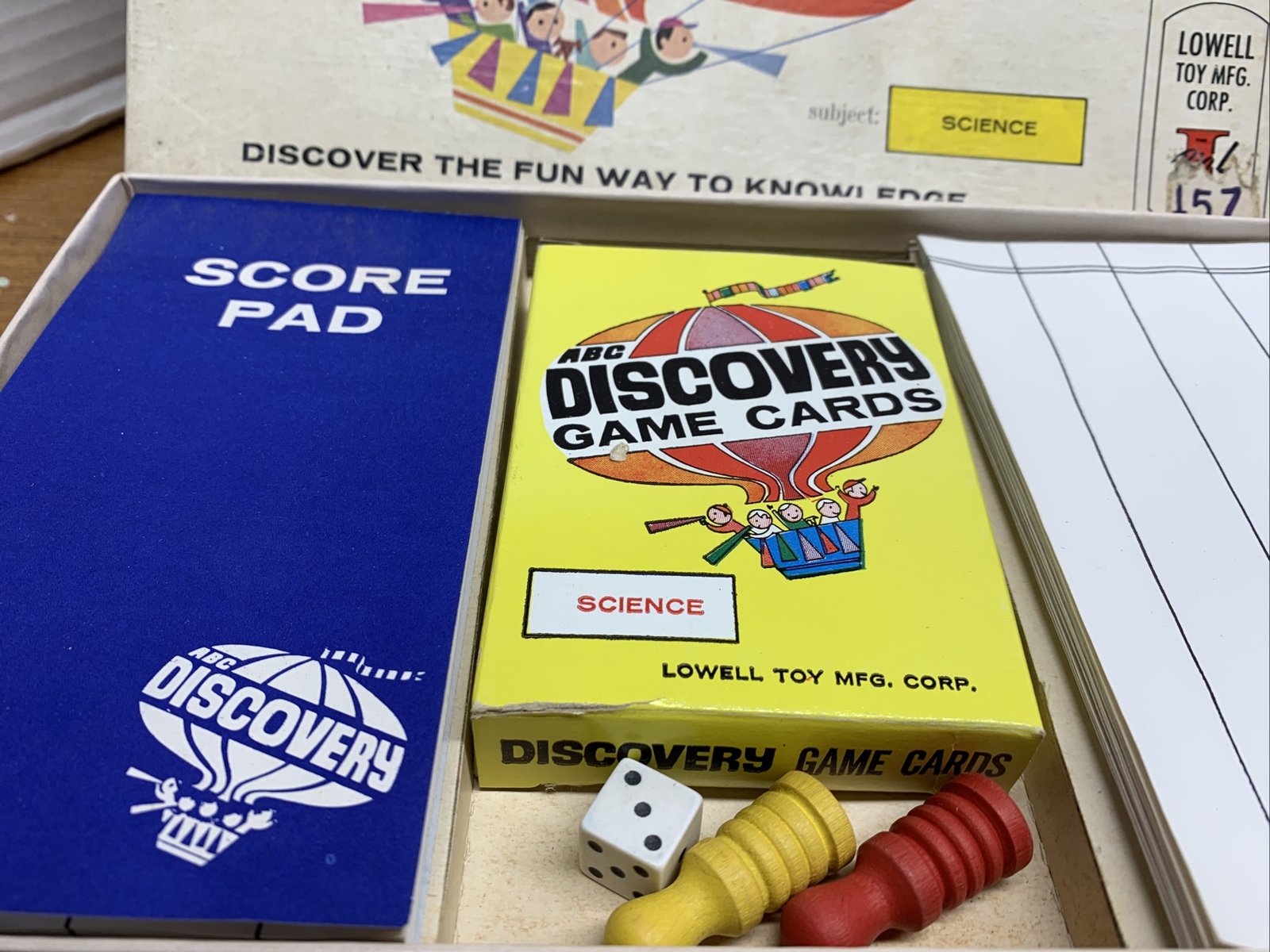 Vintage 1960’s LOWELL TOY MFG. Discovery #200 Learning Game SCIENCE Rare