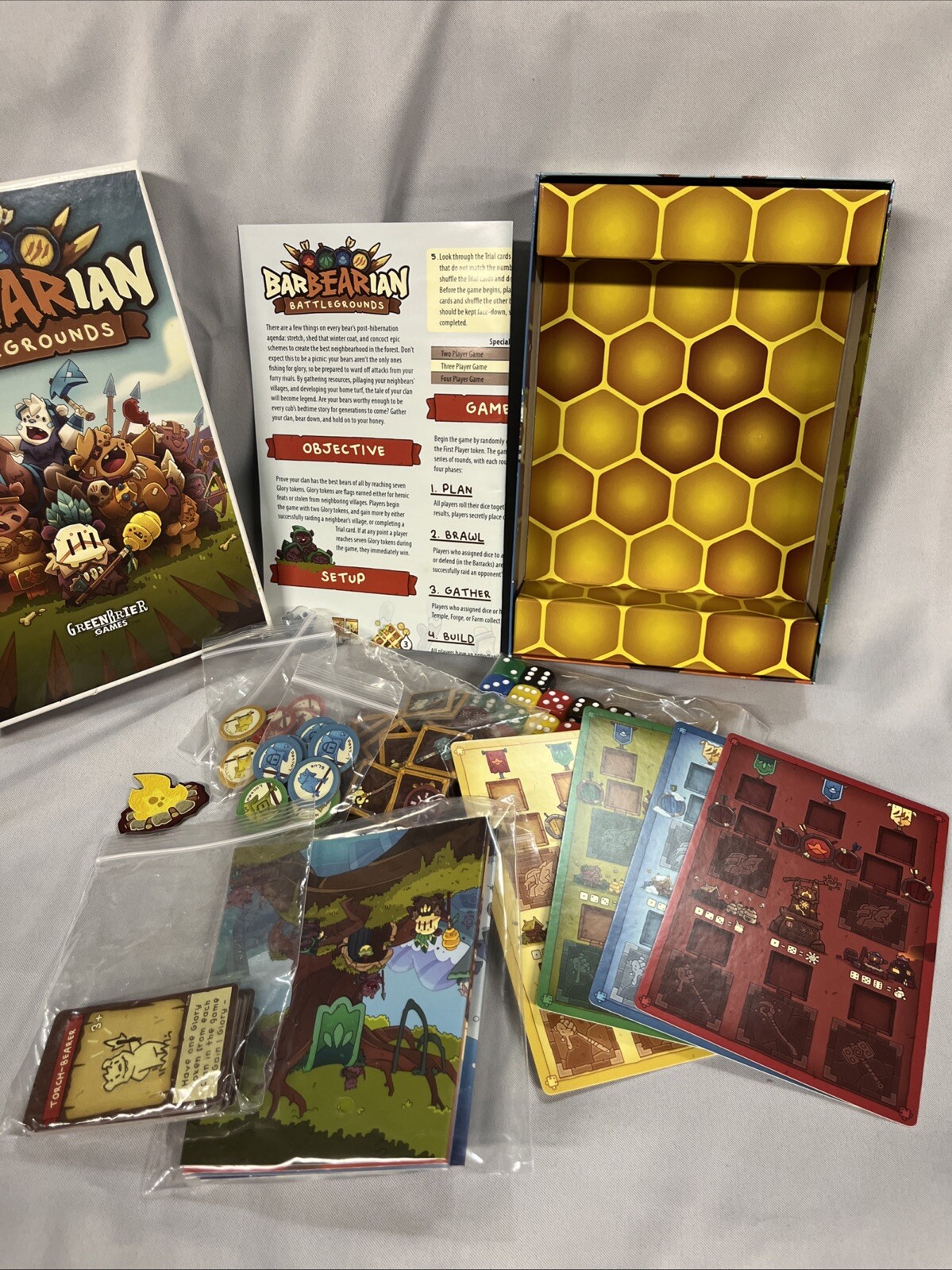 Barbearian Battlegrounds Greenbrier Games 100% EXCELLENT COMPLETE Fun Teenage