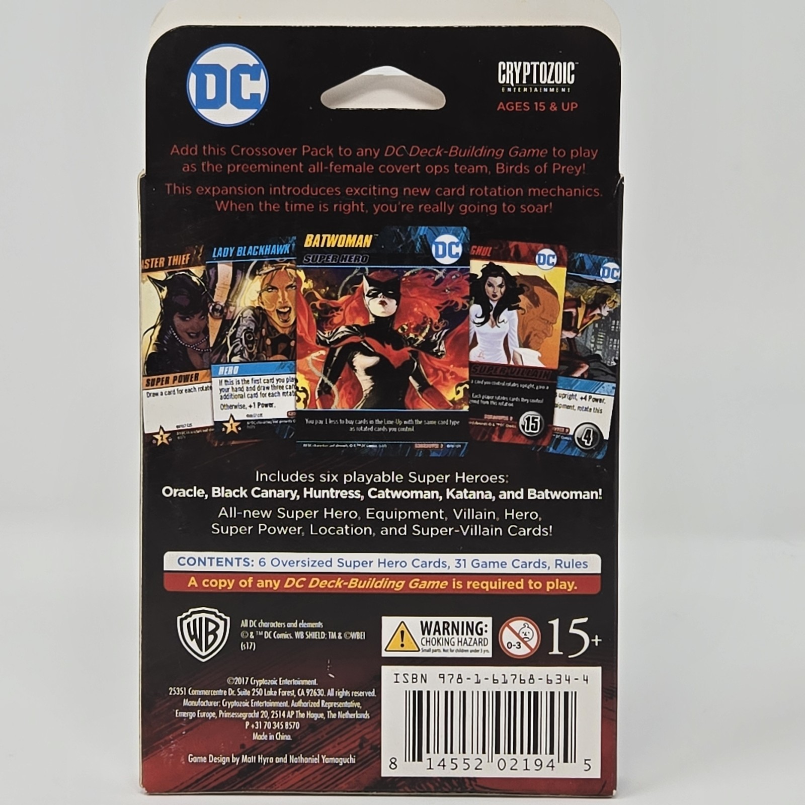 Cryptozoic DC Deck-Building Game Birds of Prey Crossover Pack 6 Expansion New