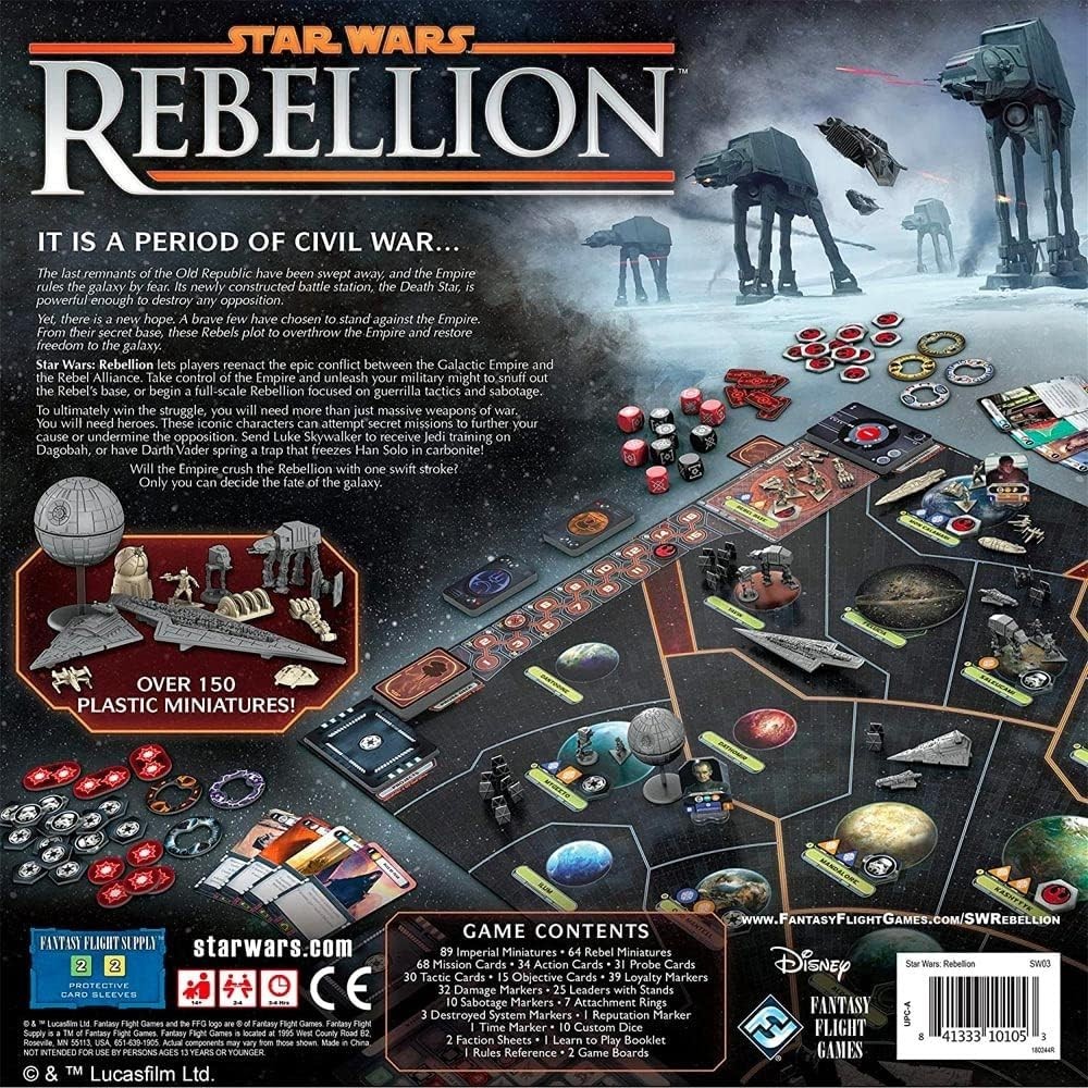 Asmodee Star Wars: Rebellion Board Game – Epic Galactic Empire vs