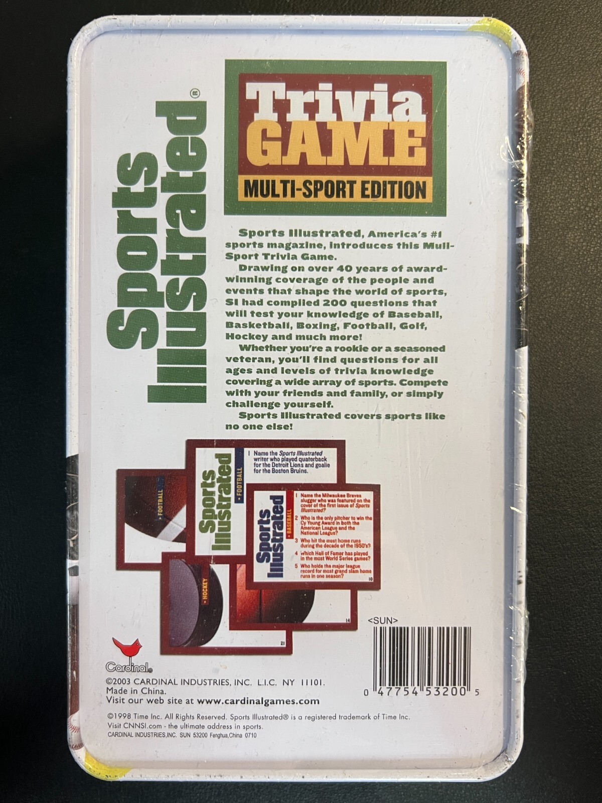 2003 Sports Illustrated Multi-Sport Trivia Game SEALED Cardinal Industries NIB!