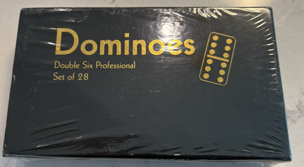 CHH 2313 Double 6 Ivory Double 6 Professional Dominoes – 28 Tiles – NEW SEALED
