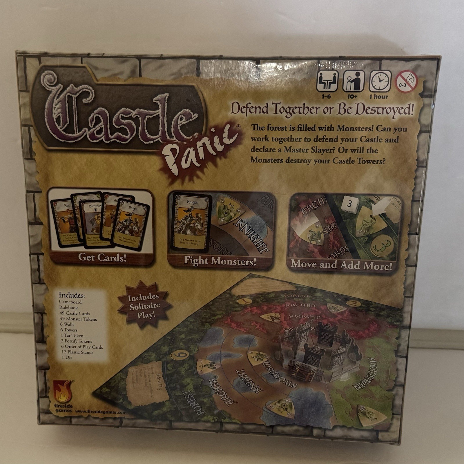 Castle Panic Board Game New Sealed Fireside Games Cooperative Tower Defense