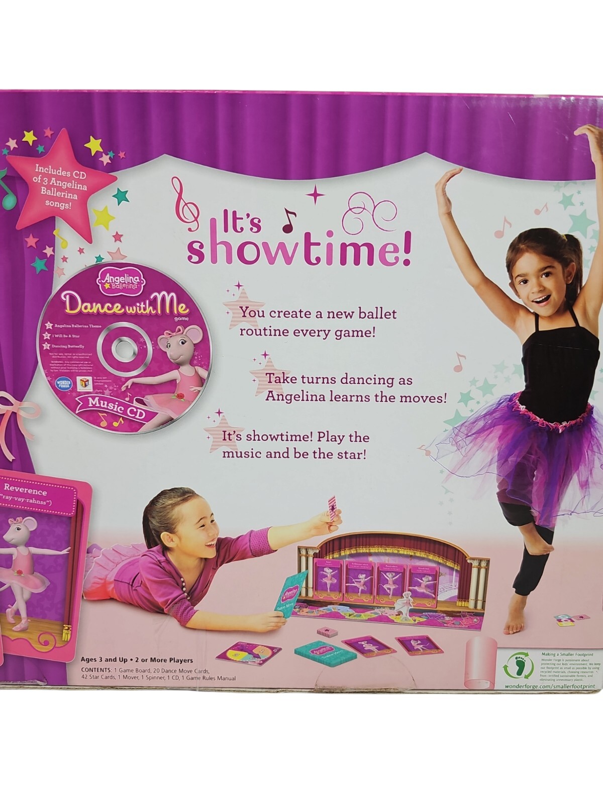 Angelina Ballerina Dance with Me Ballet Game W/ Bonus Cd Age 3+ Practice Routine