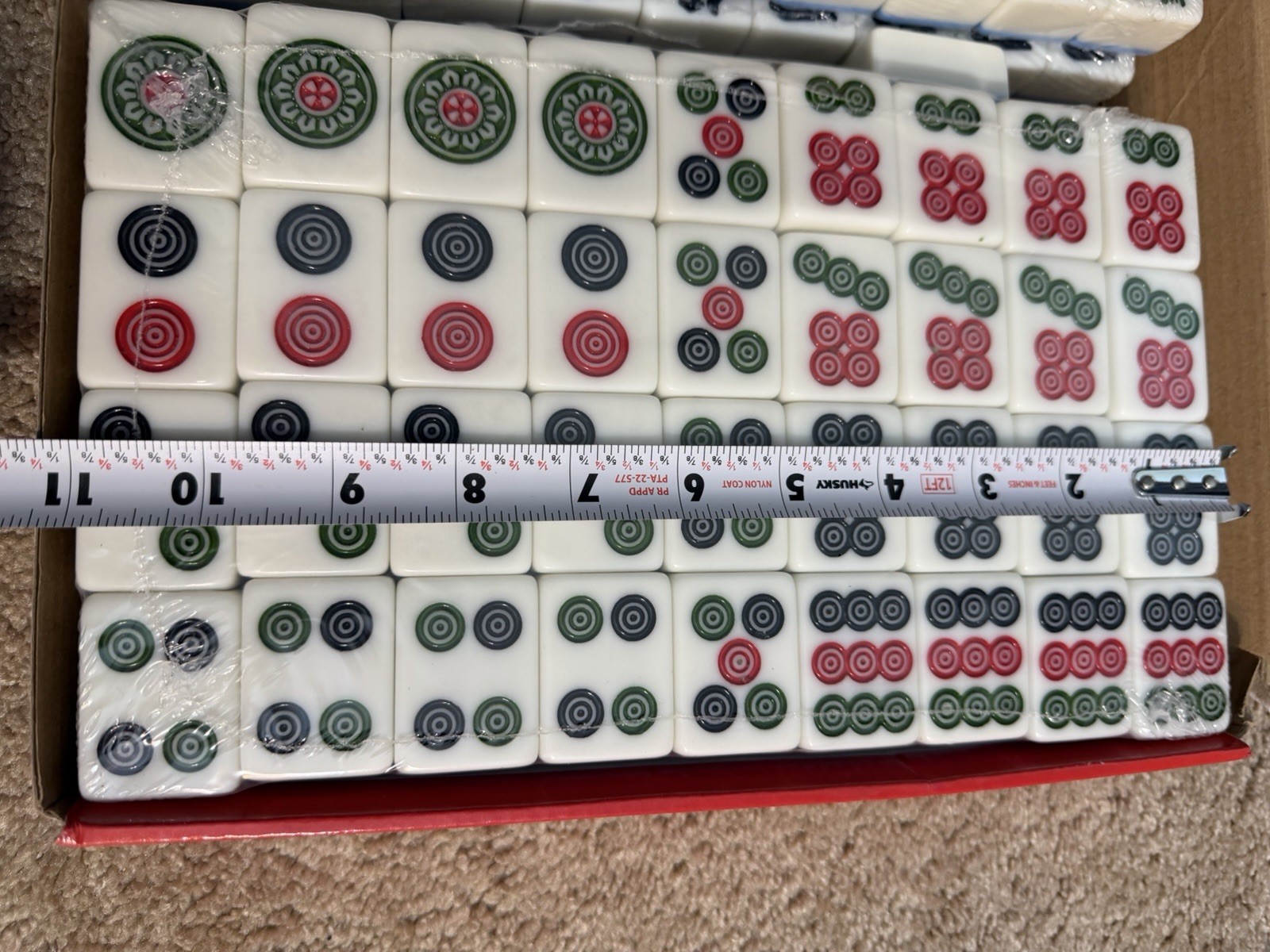 Chinese Mahjong Set 144 Tiles Heavy 14 lb Complete Set