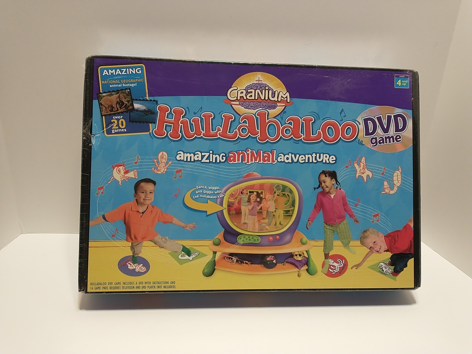 Cranium Hullabaloo Dance DVD Game Amazing Animal Adventure 4 and up New Sealed