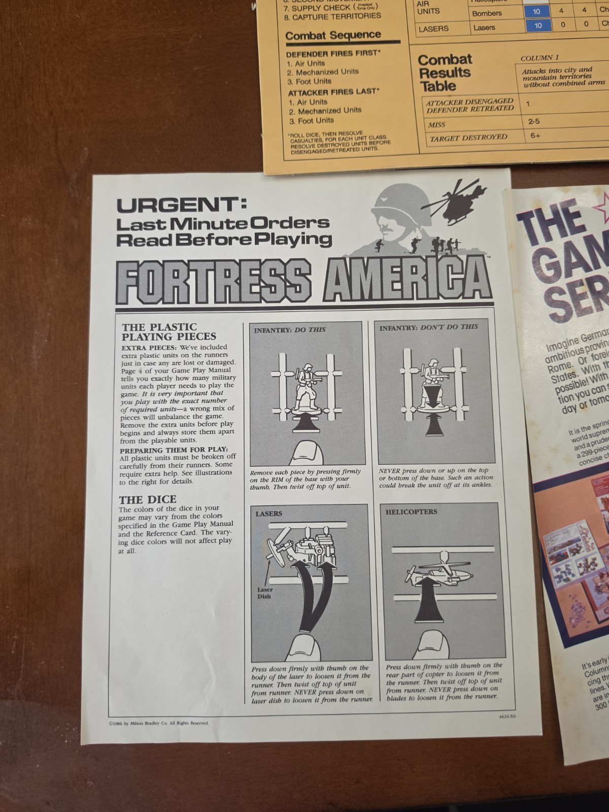1986 Fortress America Game by Milton Bradley Complete Ready To Play Vintage War