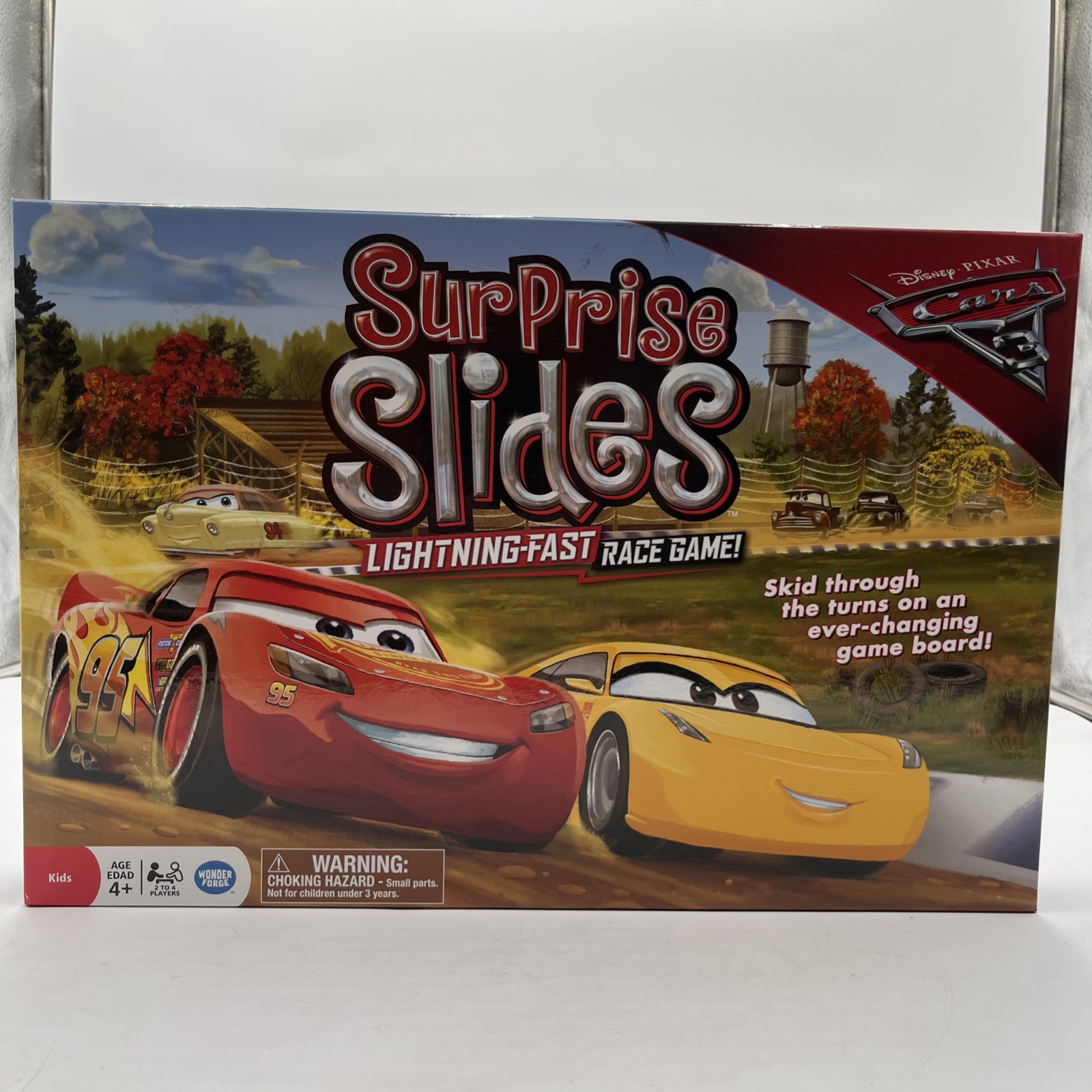 Disney Pixar Cars 3 Surprise Slides Lightning Fast Race Board Game