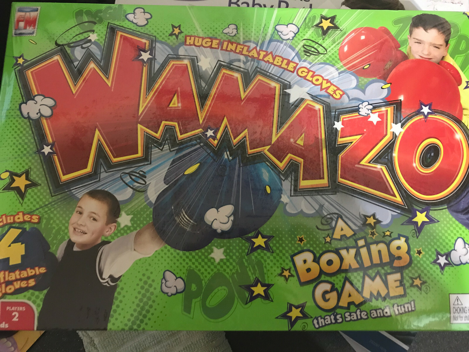 Fotorama Wamazo Skill and Action Boxing Game, 4 Inflatable Gloves