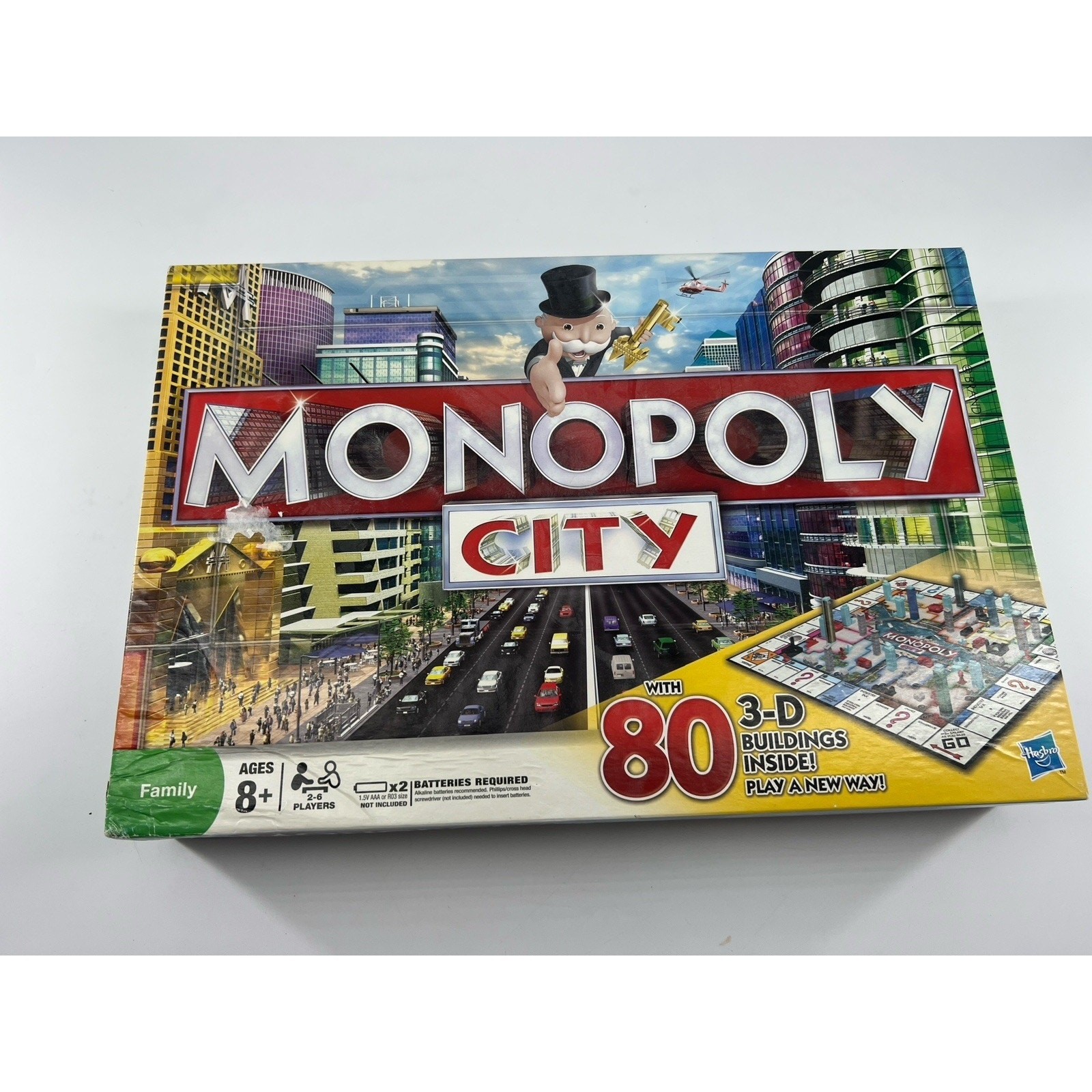 Monopoly City Edition 100% COMPLETE Hasbro Gaming 2009 3D Buildings Family