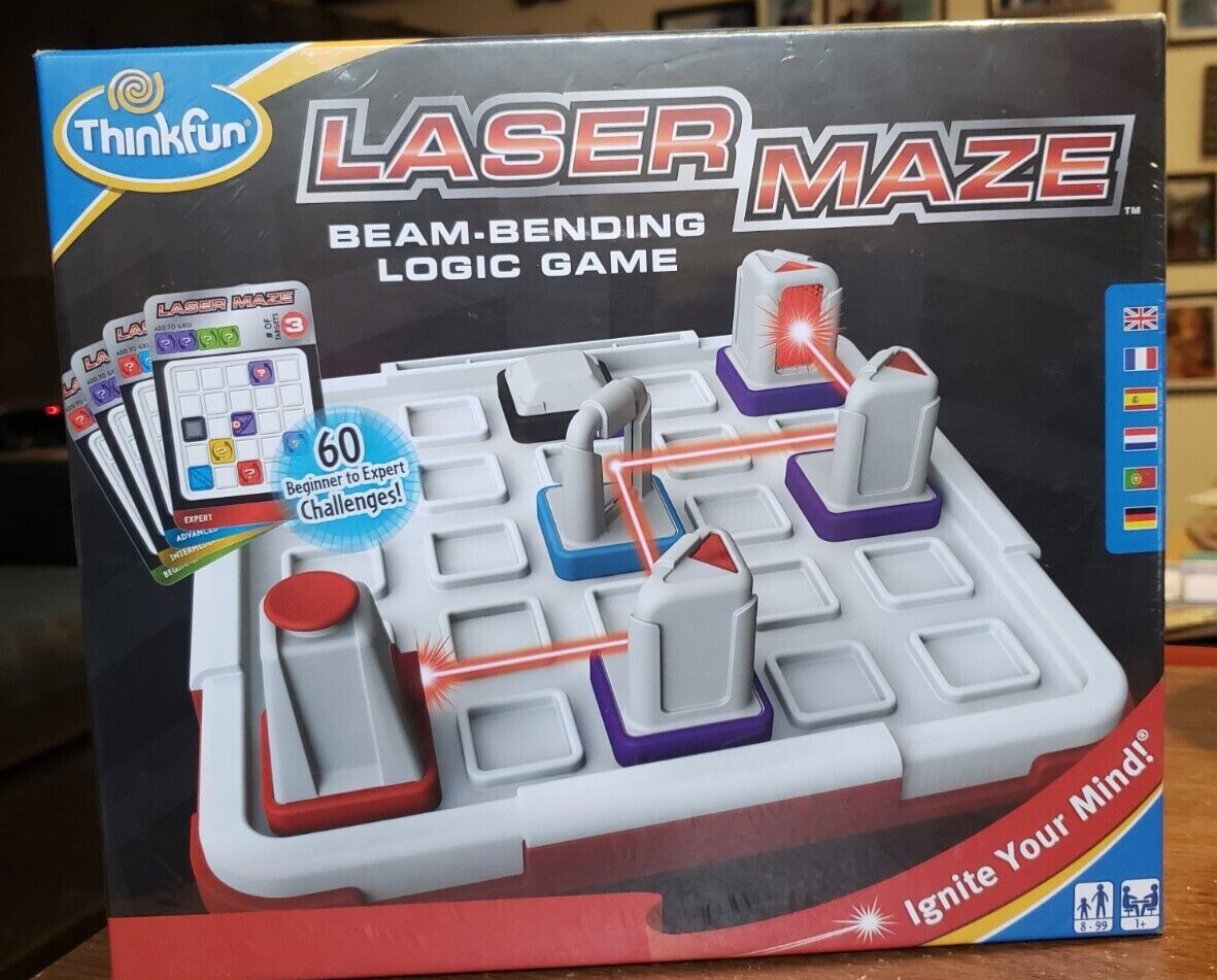 ThinkFun Laser Maze Beam Bending Logic Game New & Sealed Ignite Your Mind 8-99