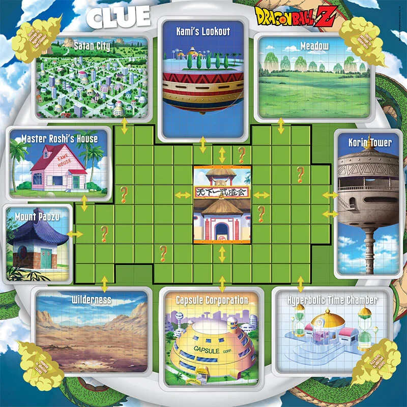 Dragon Ball Z CLUE 8+ 2-6 PLAYERS 60+ MINUTES + FREE DVD